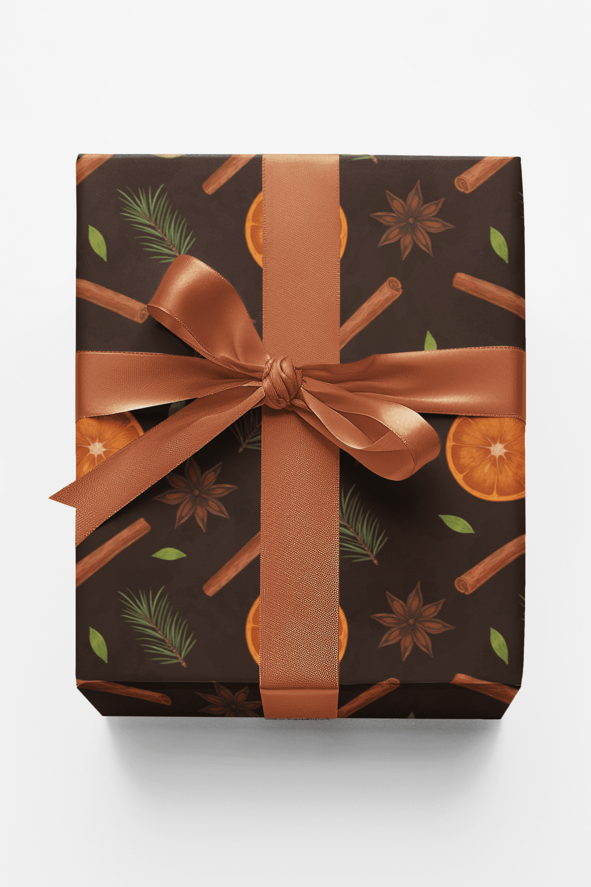 Cinnamon Spice Pattern - London Penny Gift Wrap