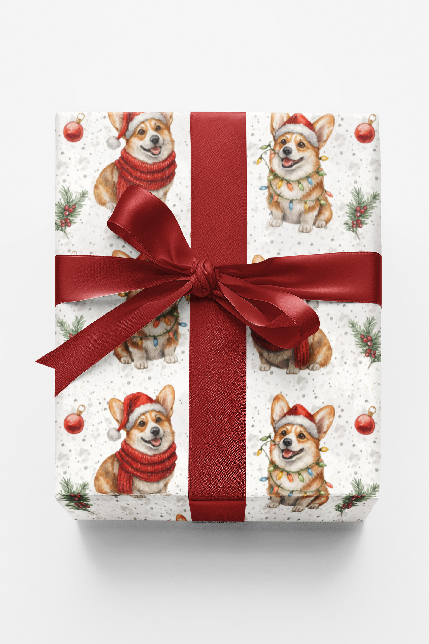 Mistletoe Morning Corgi