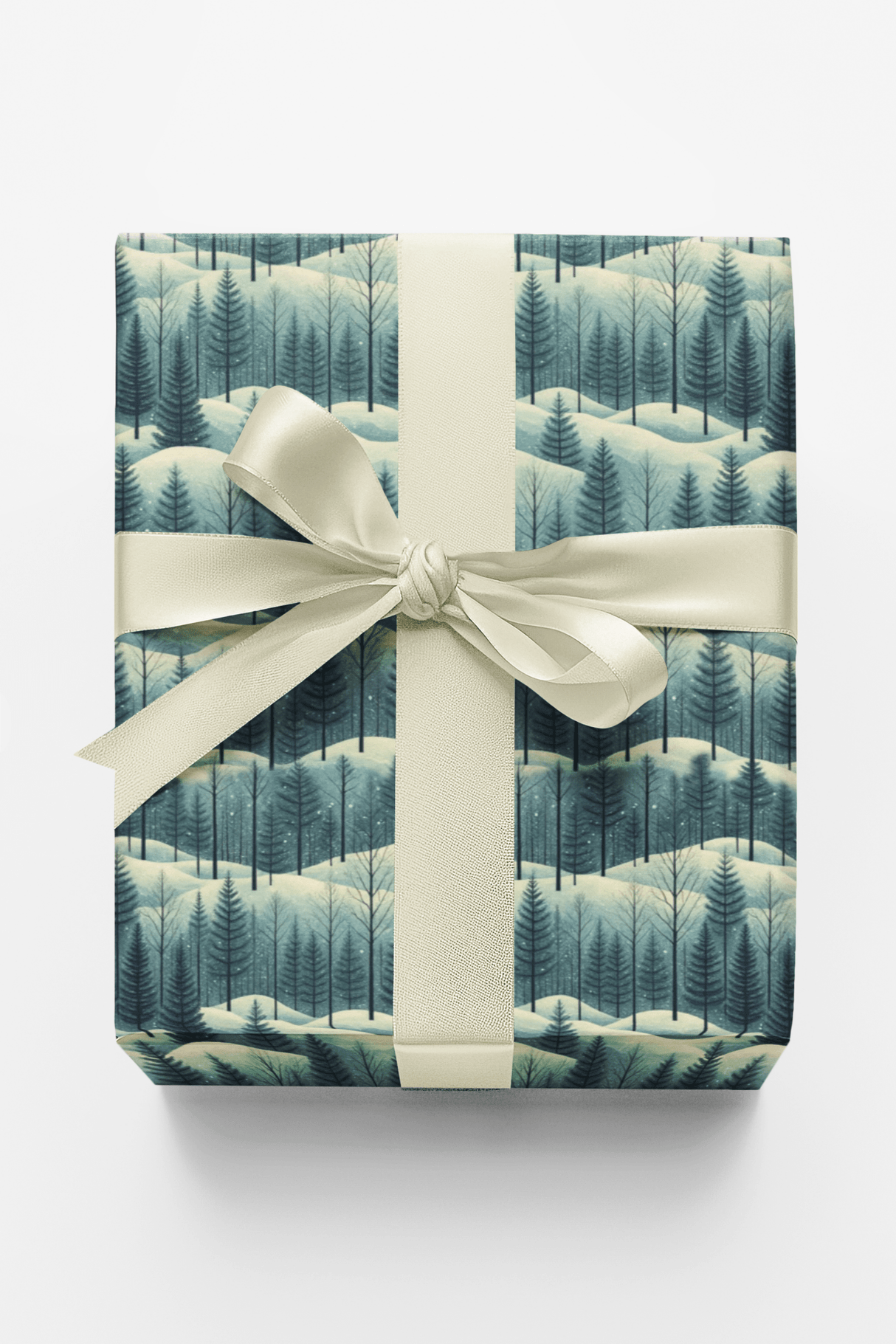 Snowy Forest Silhouettes - London Penny Gift Wrap