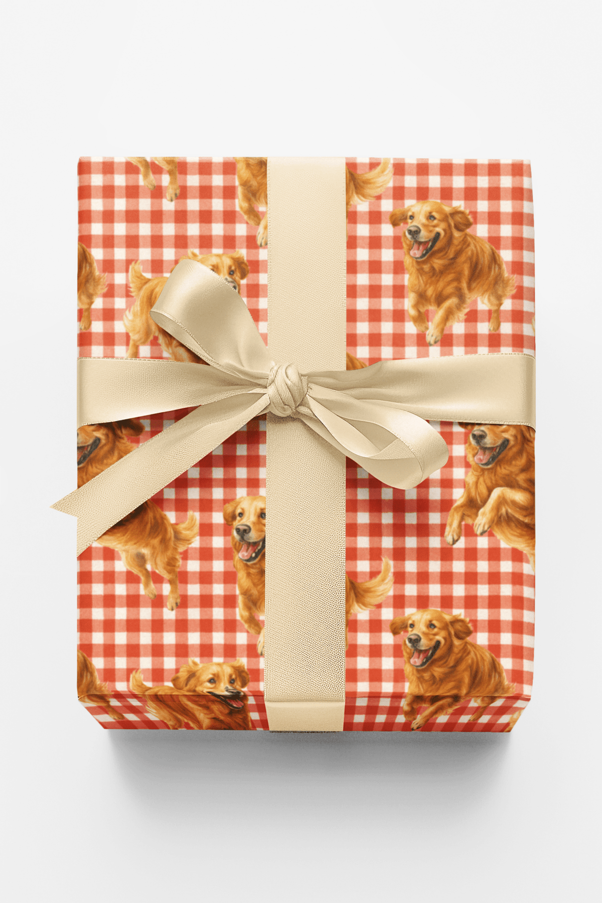 Gingham Golden - London Penny Gift Wrap