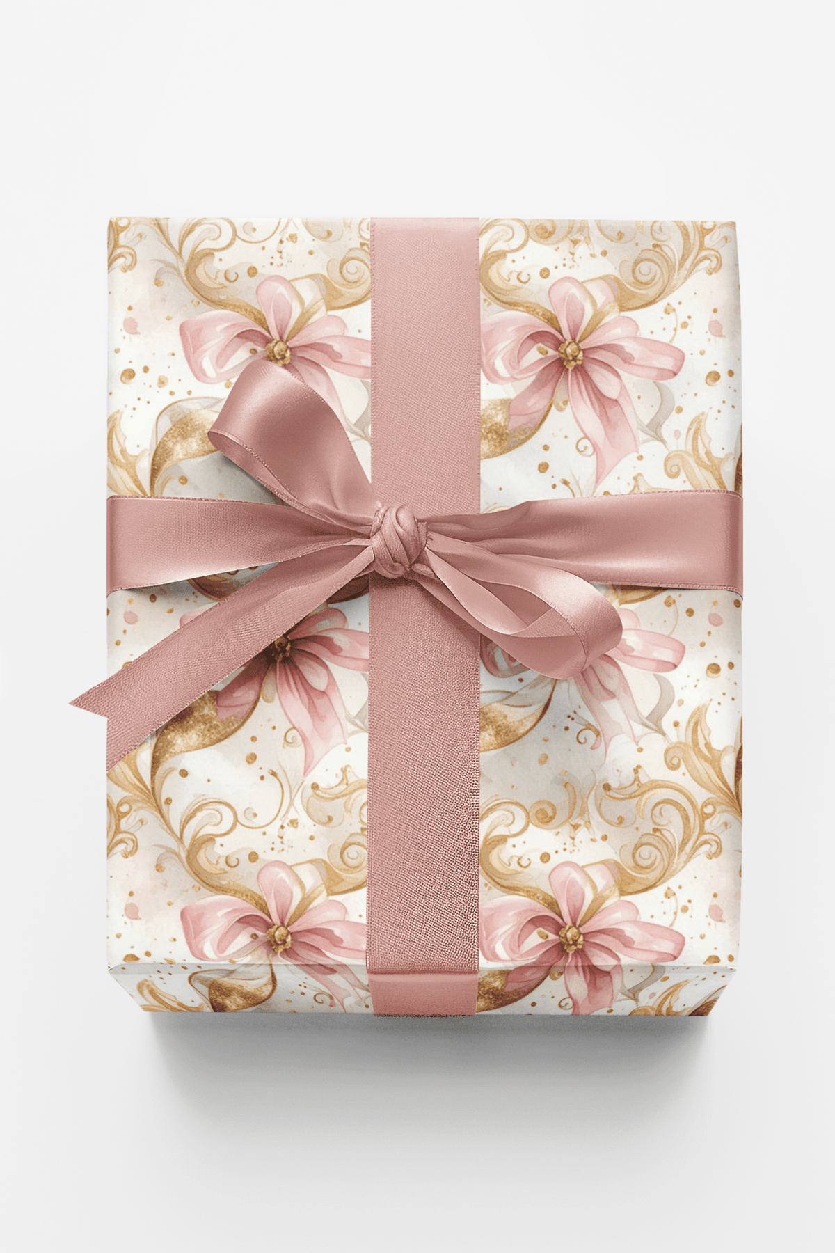 Golden Celebration Filigree Wrapping Paper - London Penny Gift Wrap
