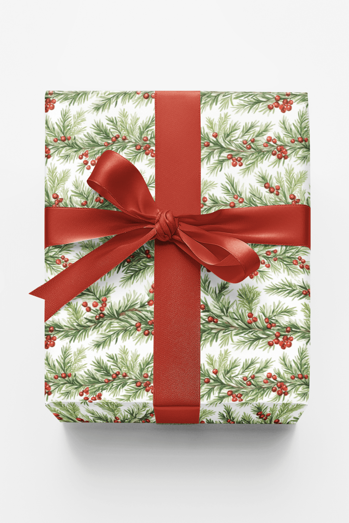 Evergreen Border Wrap - London Penny Gift Wrap