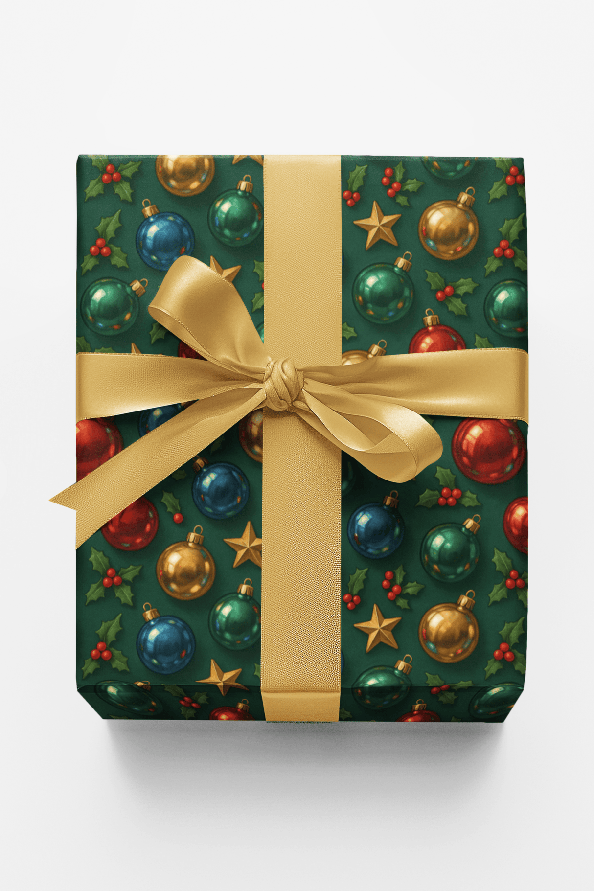 Chrome Holiday Spheres - London Penny Gift Wrap