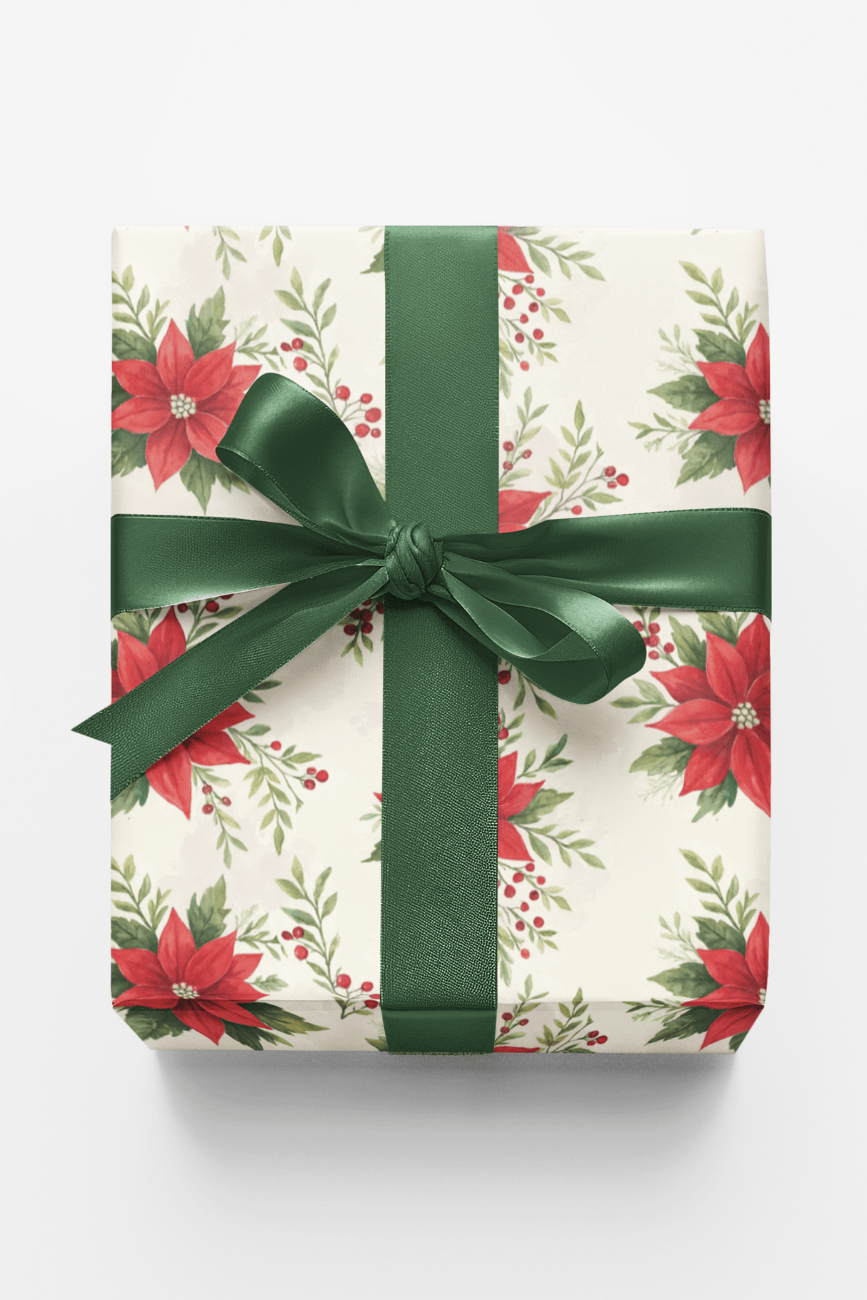 Poinsettia Wishes - London Penny Gift Wrap