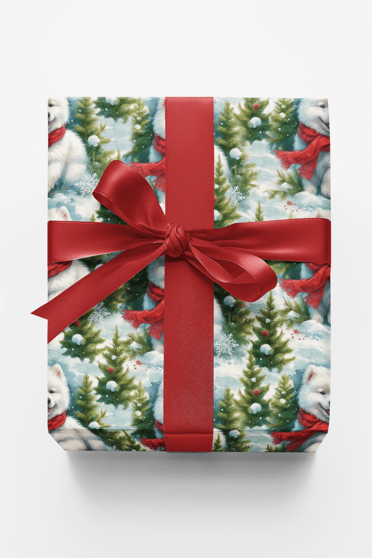 Snowy Samoyeds - London Penny Gift Wrap