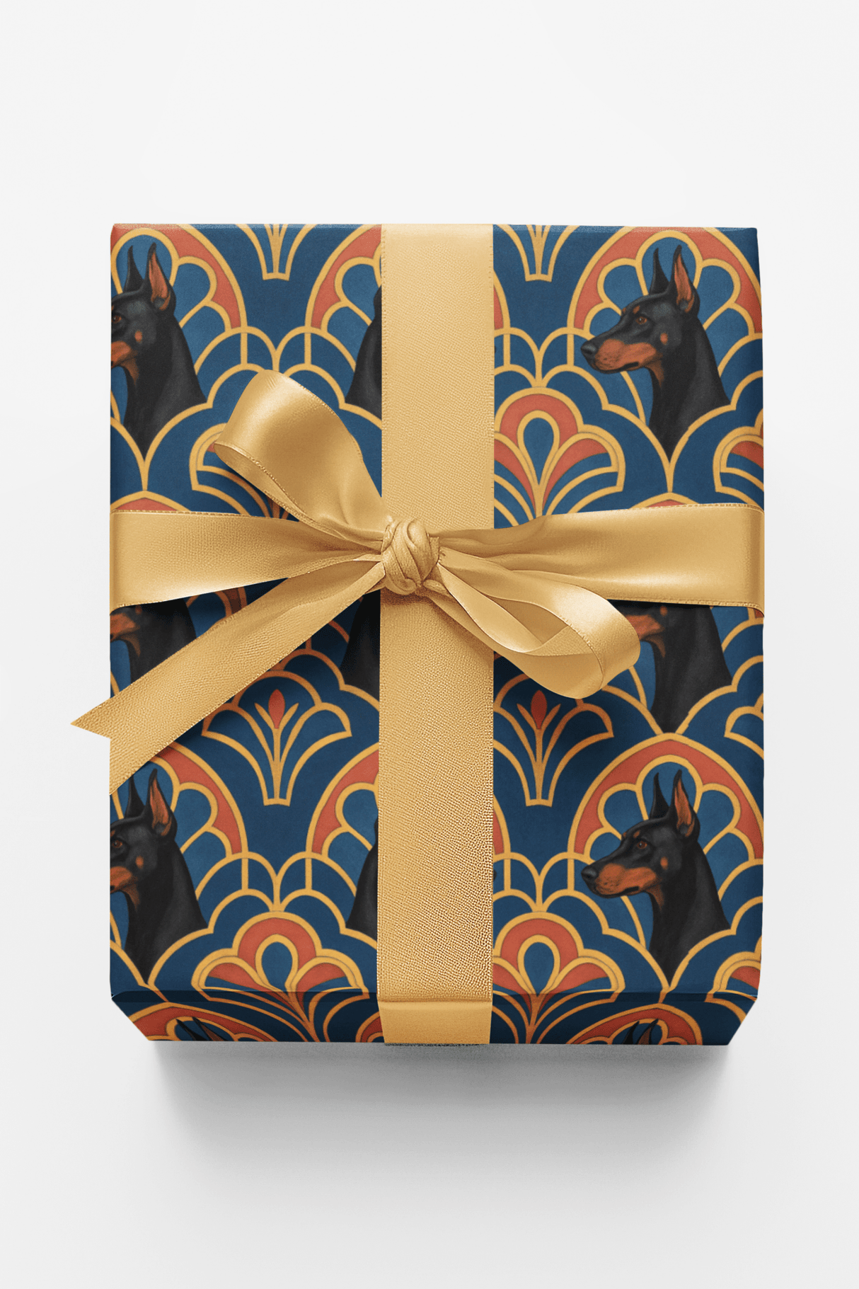 Doberman Deco - London Penny Gift Wrap