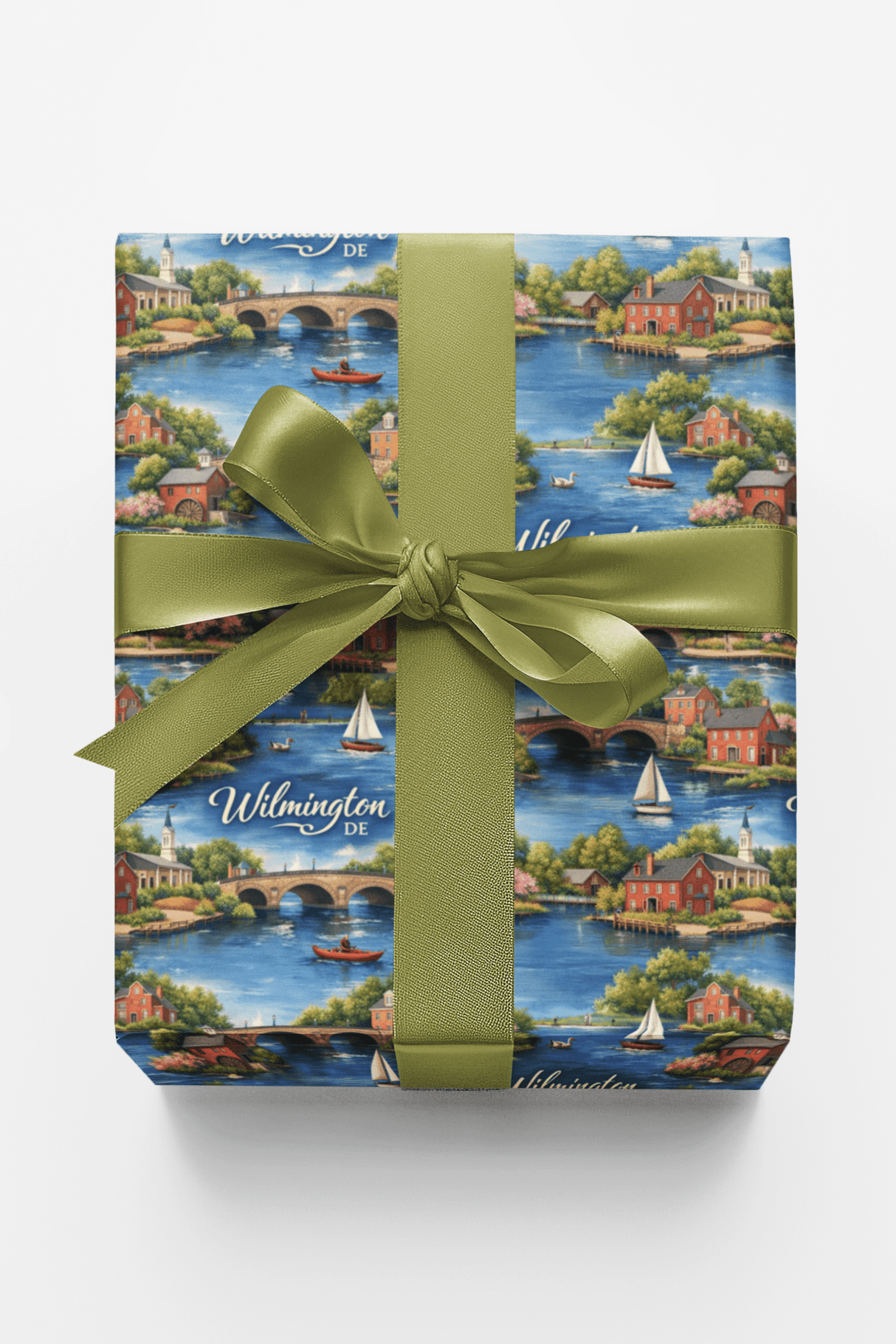 Wilmington DE River Revival - London Penny Gift Wrap