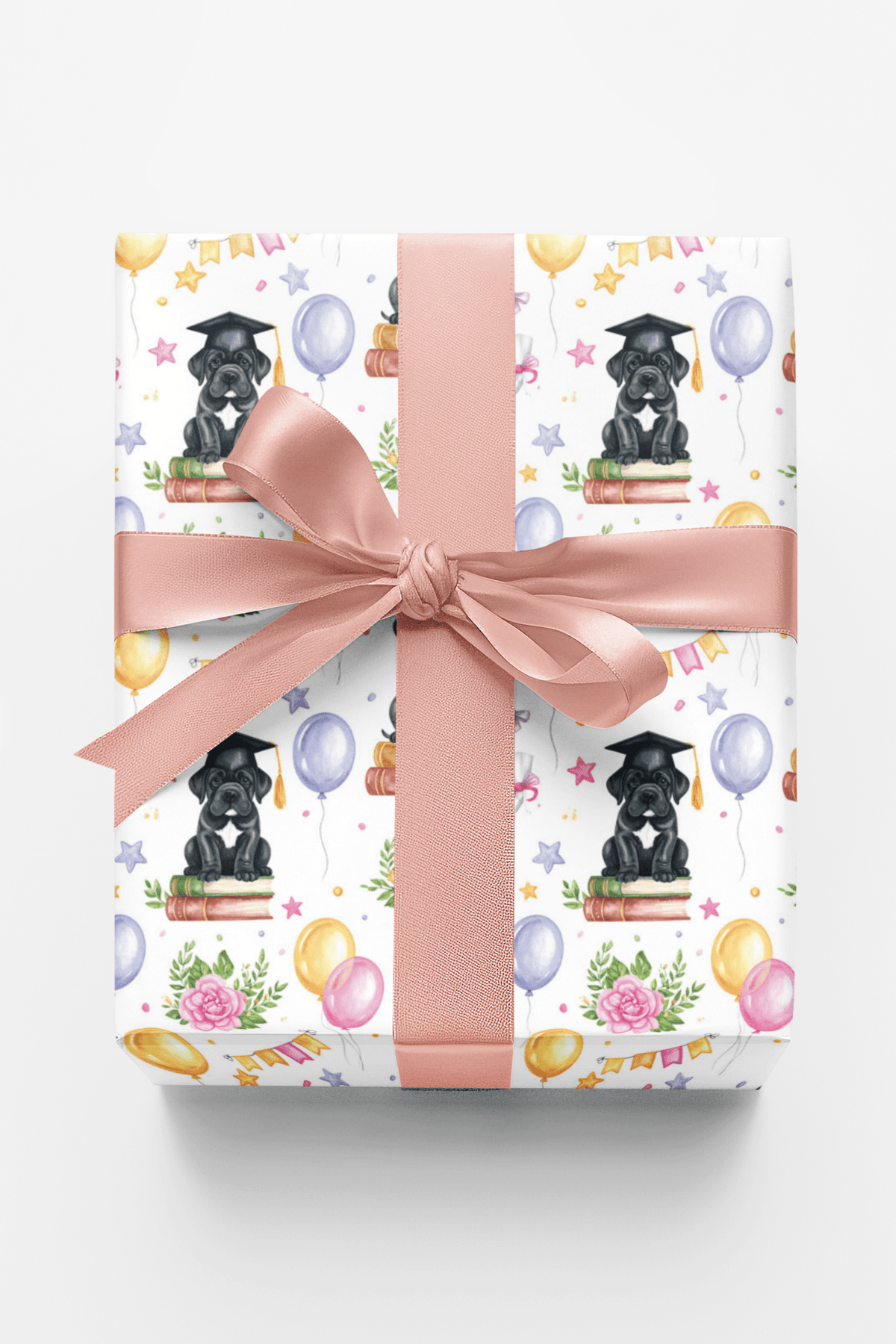 Graduation Celebration (Cane Corso) Wrapping Paper - London Penny Gift Wrap