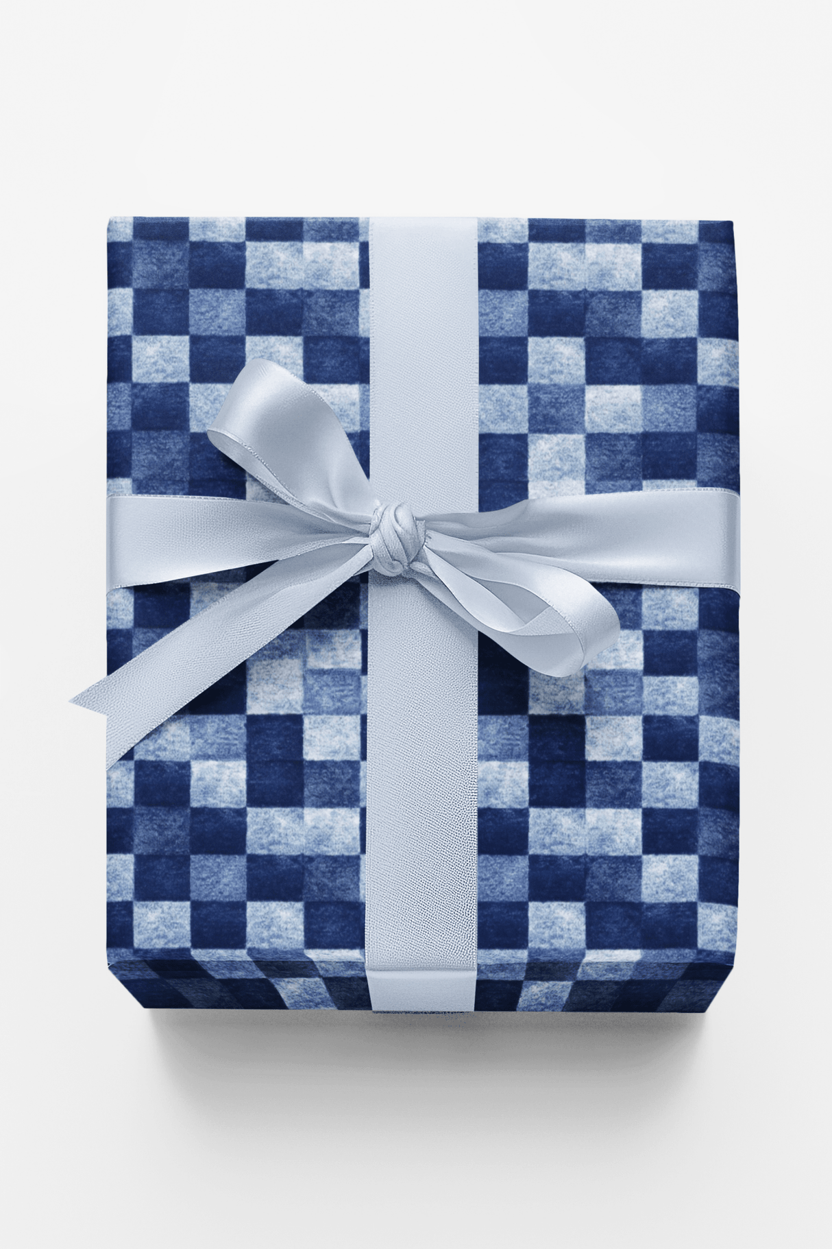 Indigo Grid - London Penny Gift Wrap