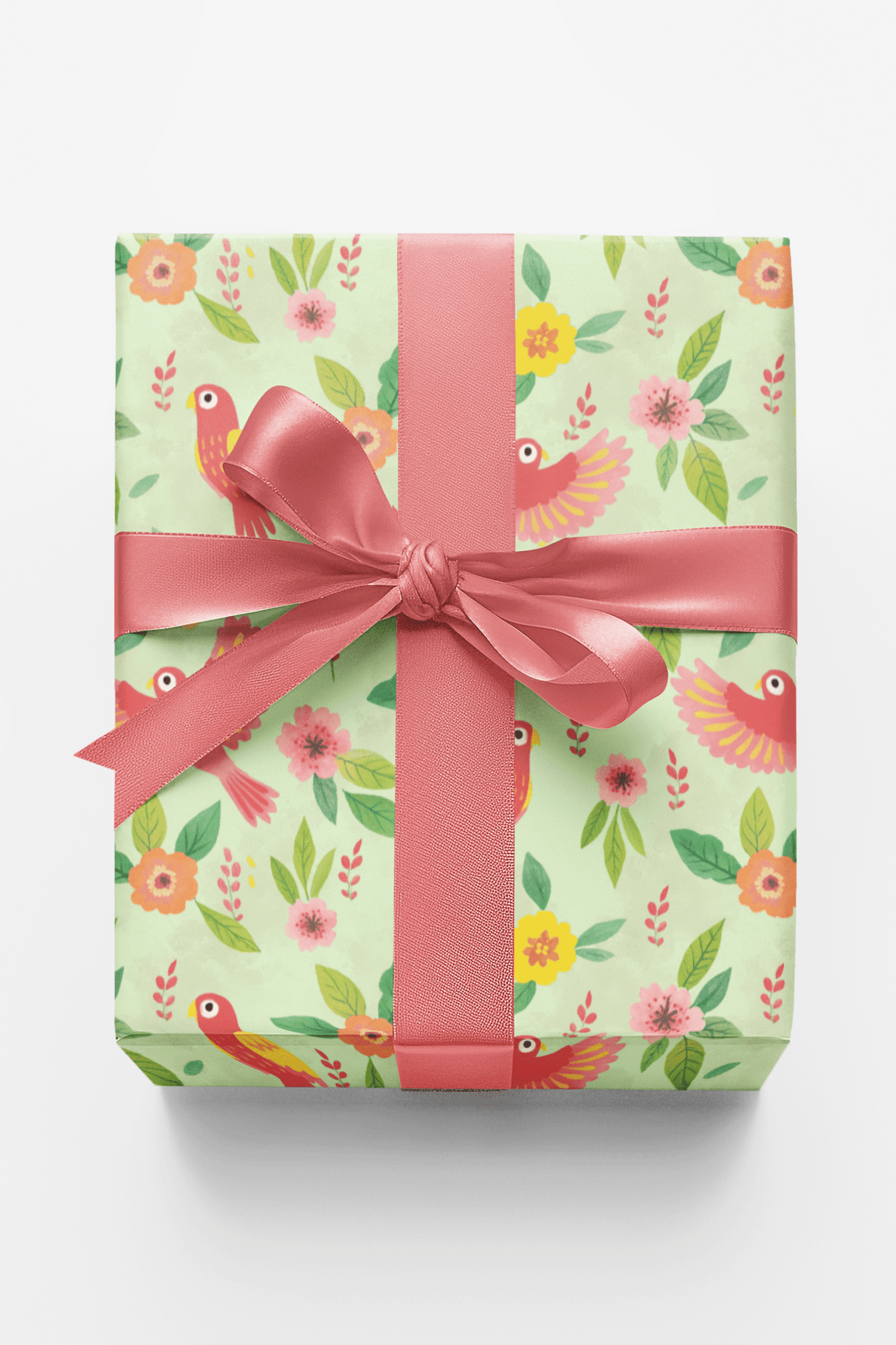 Tropical Parrot Bloom - London Penny Gift Wrap
