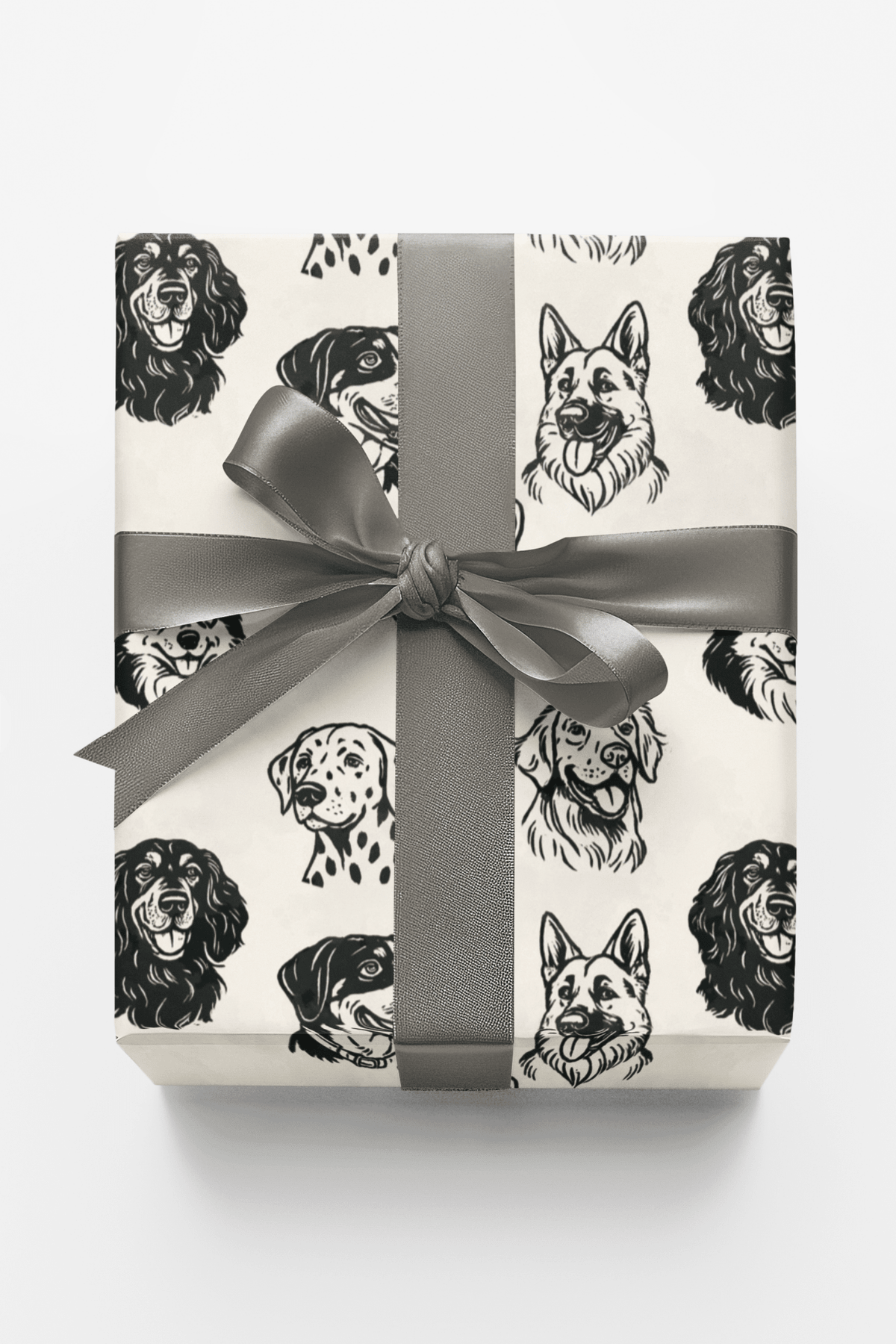 Monochrome Mutts - London Penny Gift Wrap