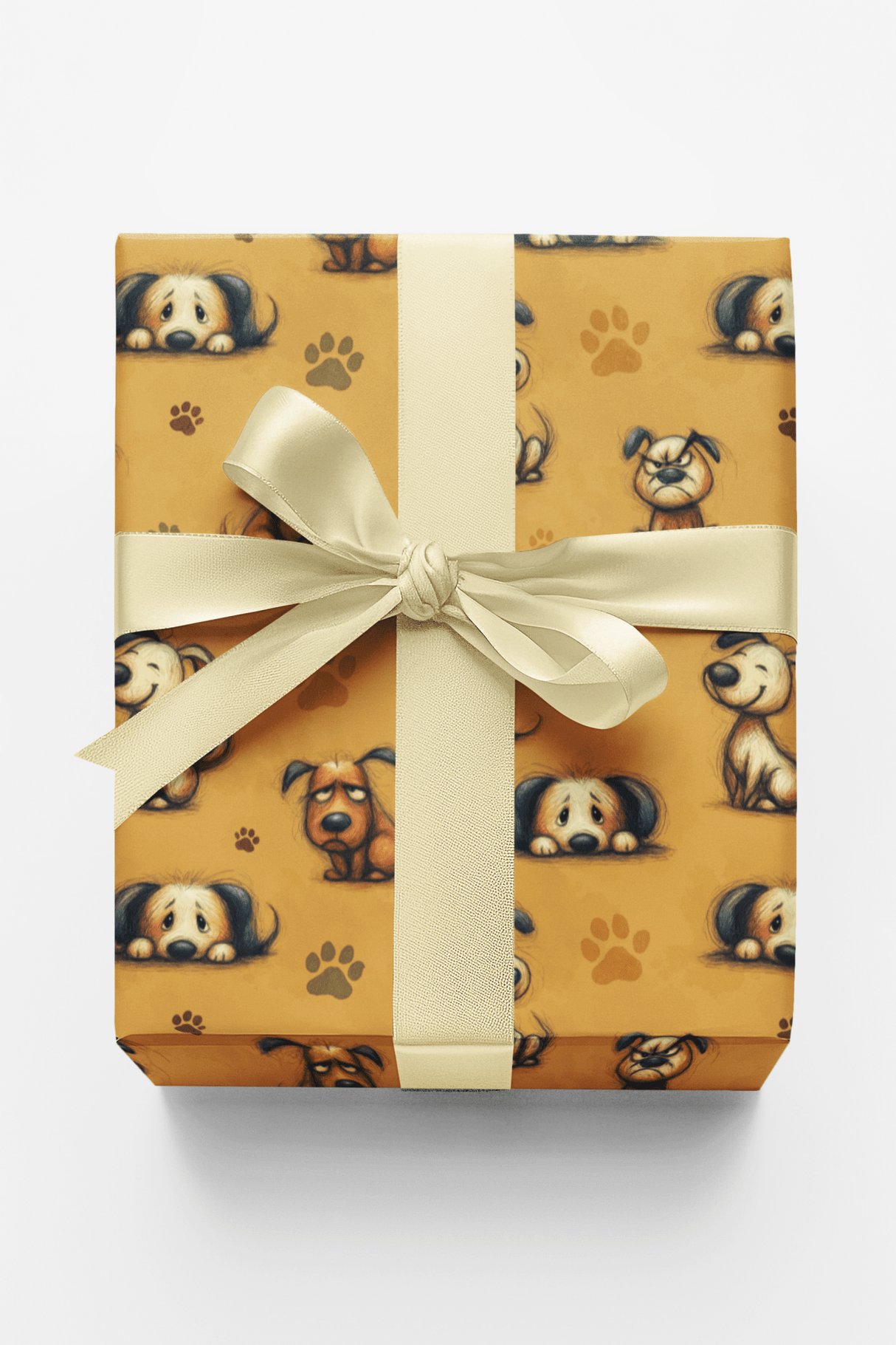 Playful Puppy Doodles - London Penny Gift Wrap