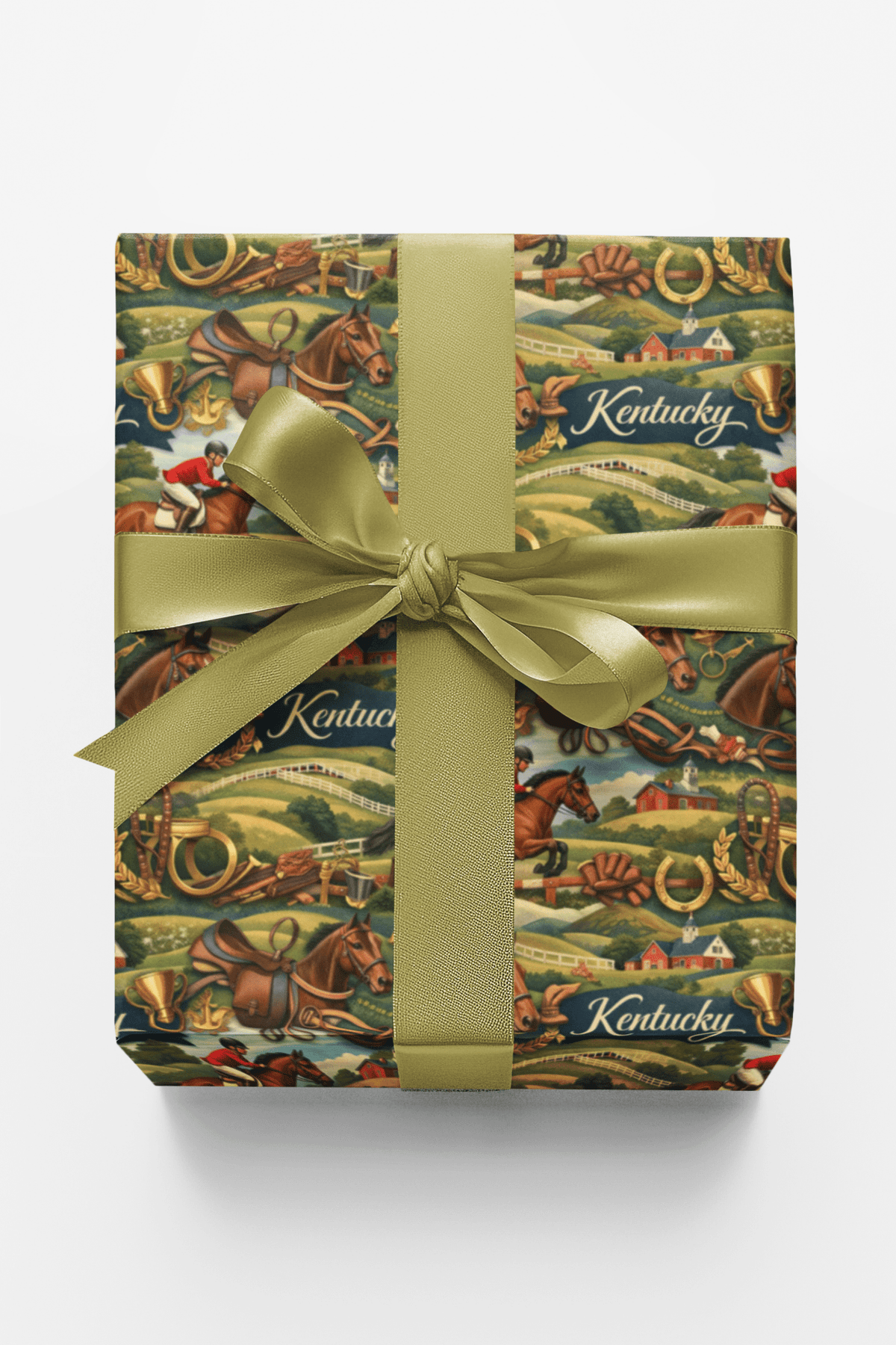 Kentucky Bluegrass Elegance - London Penny Gift Wrap