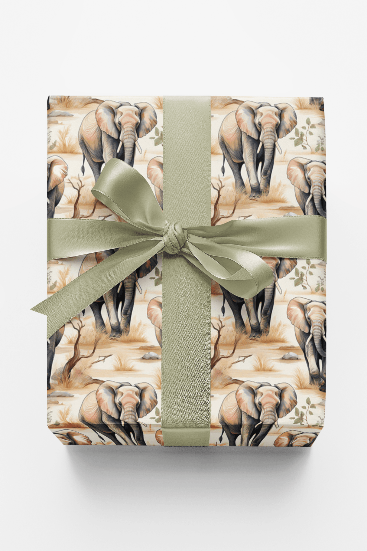Safari Stroll: African Elephant - London Penny Gift Wrap