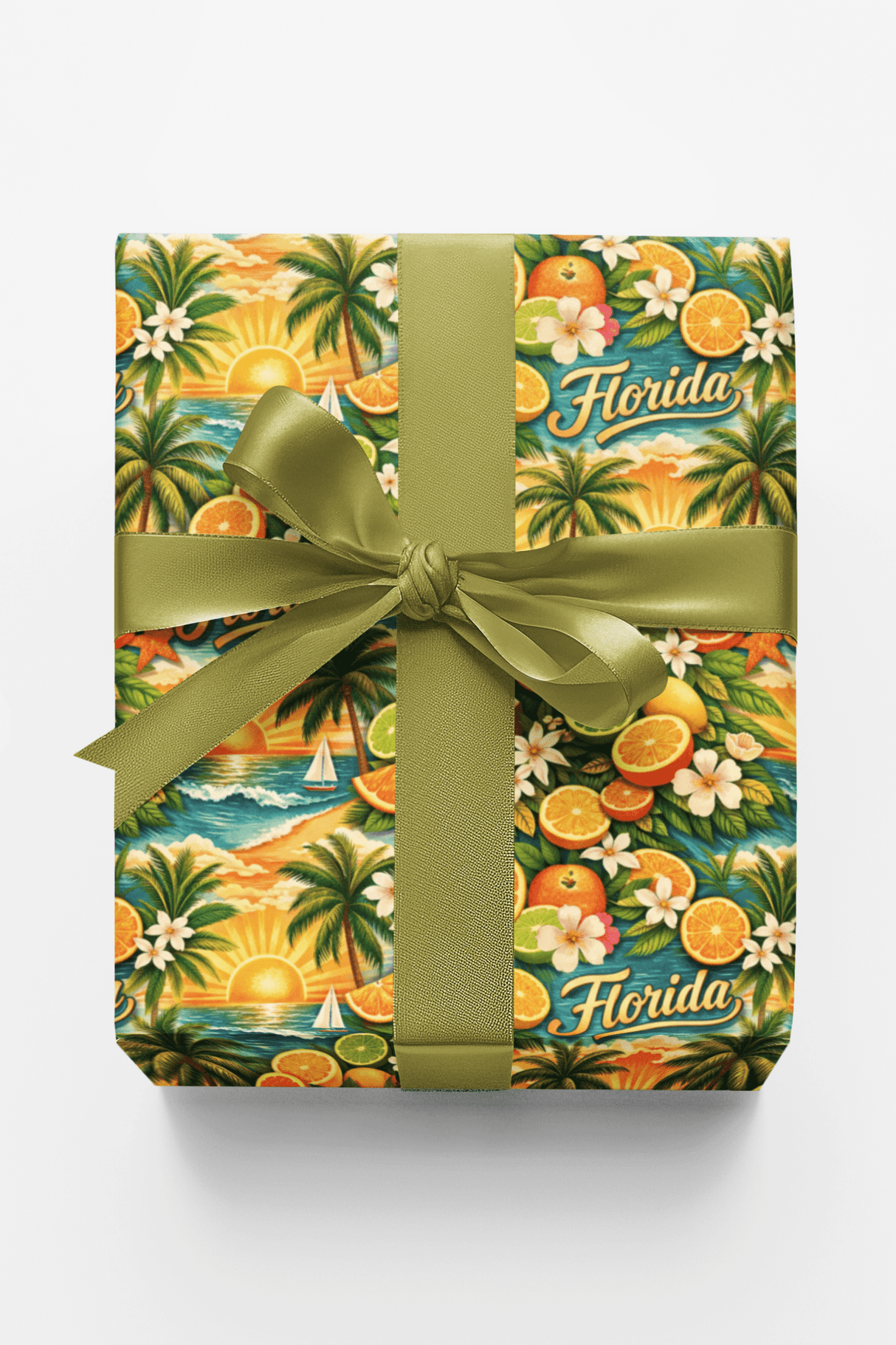 Florida Tropical Bloom - London Penny Gift Wrap