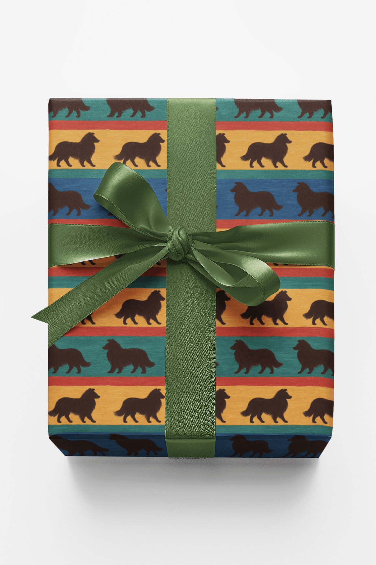 Sheltie Stripes - London Penny Gift Wrap