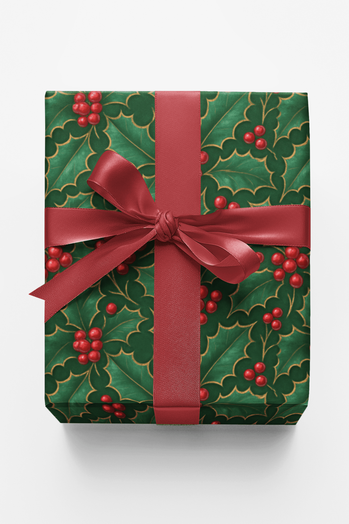 Victorian Holly - London Penny Gift Wrap