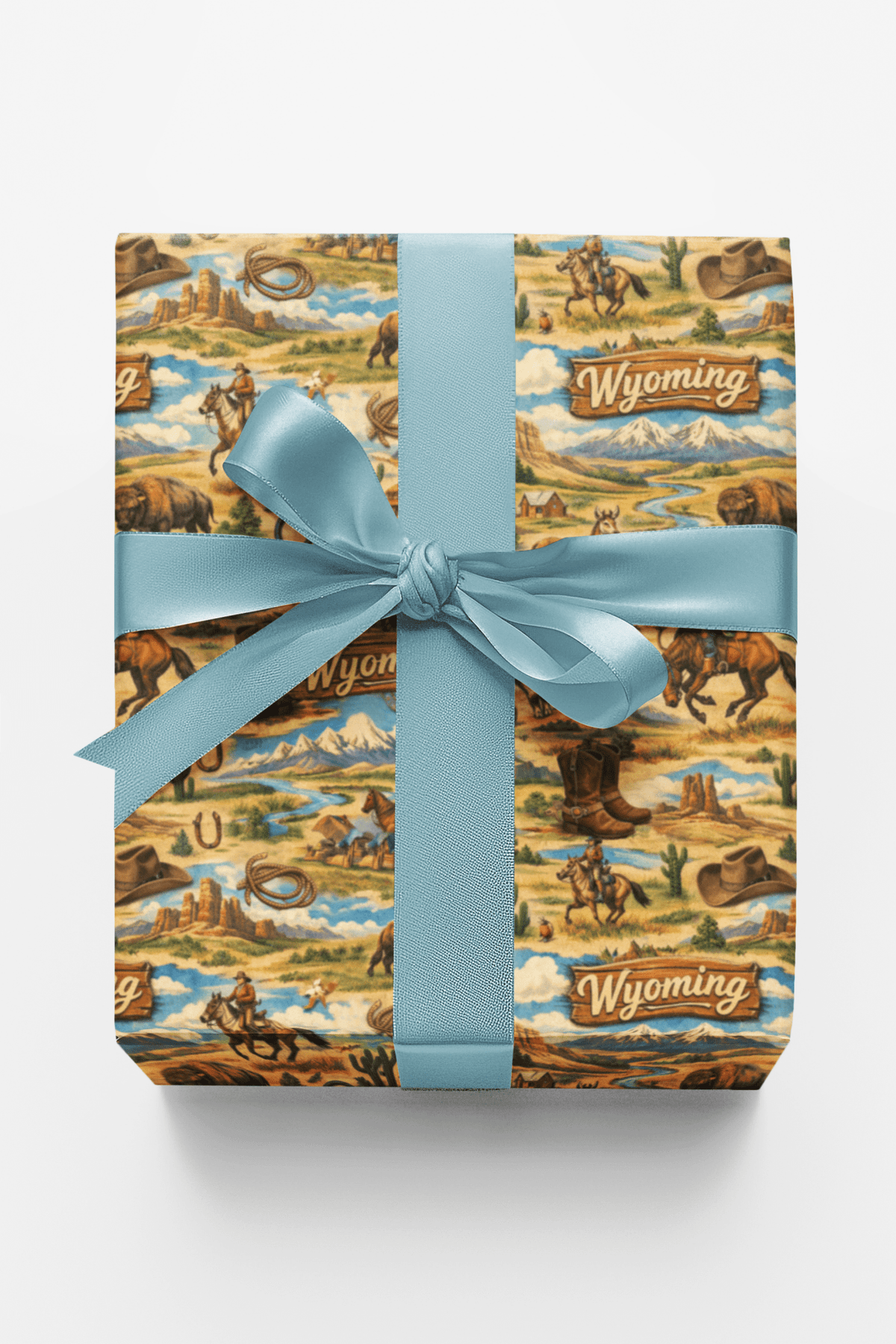 Wyoming Western Range - London Penny Gift Wrap