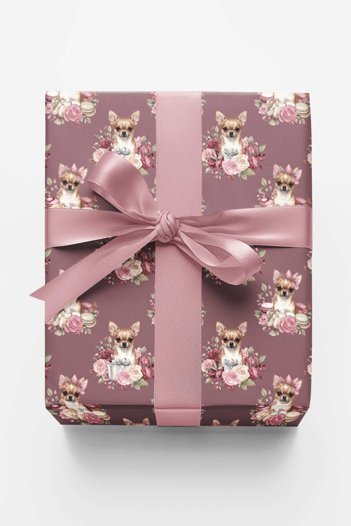 Parisian Chihuahua Birthday Wrapping Paper - London Penny Gift Wrap