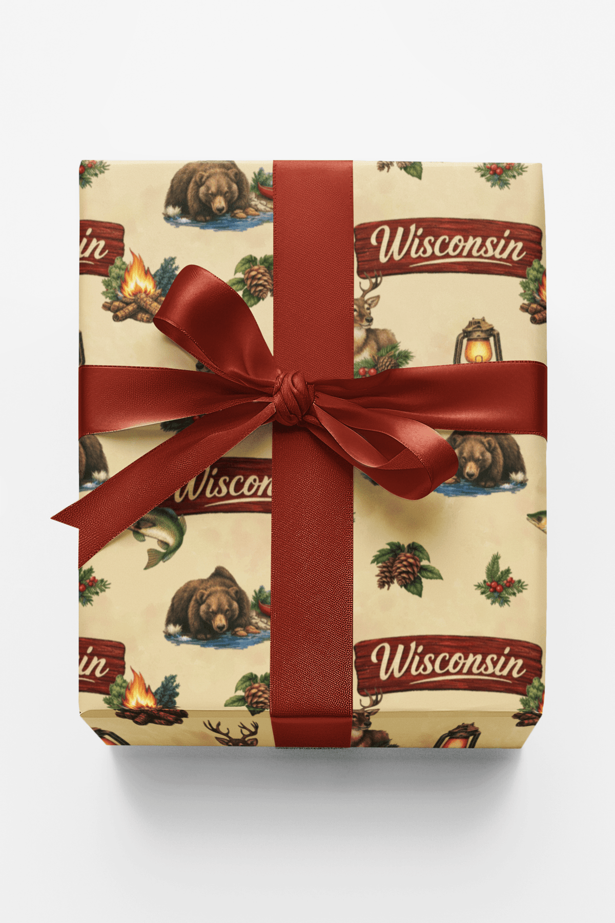 Wisconsin Northwoods Cabin - London Penny Gift Wrap