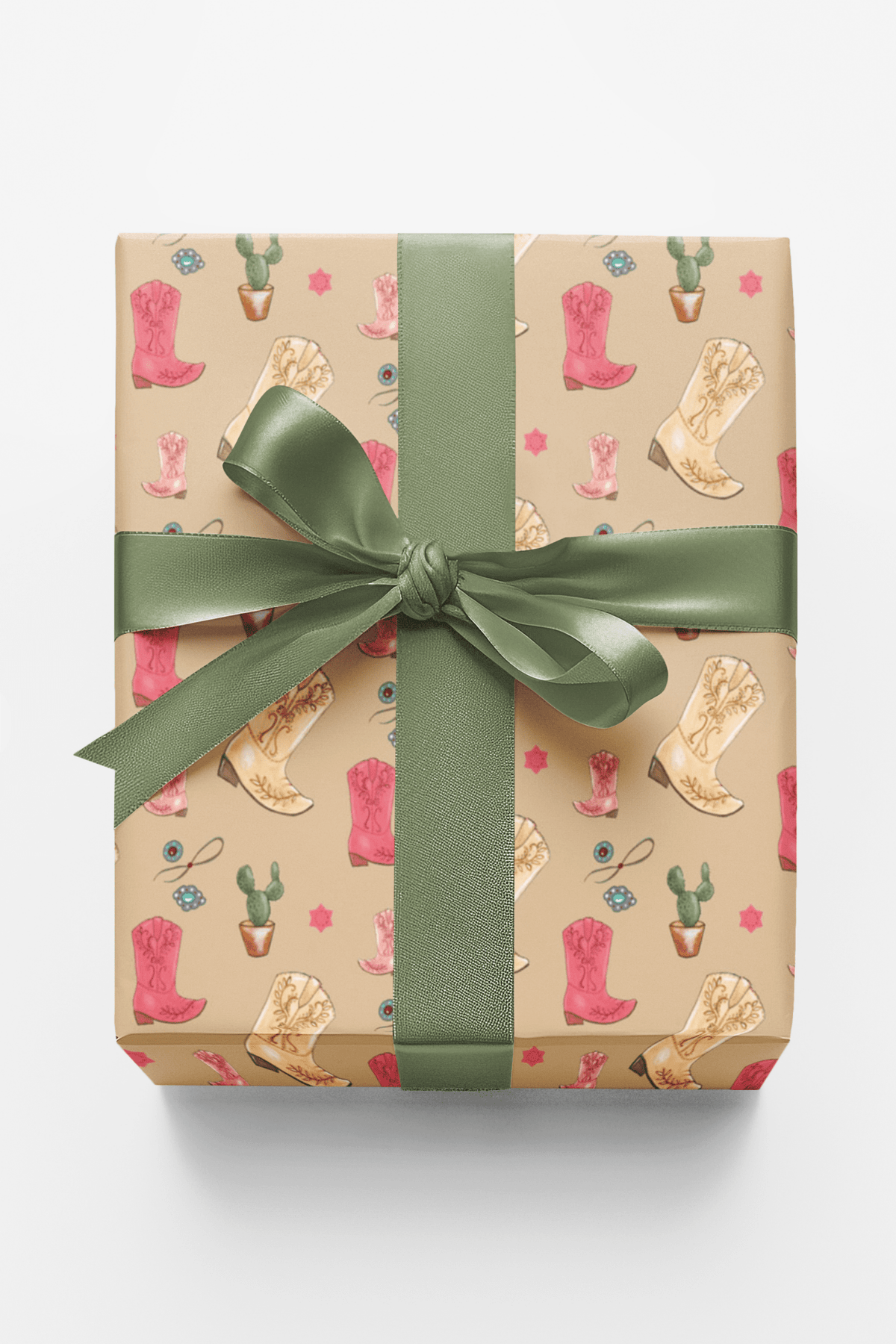 Western Kick Wrapping Paper | Michelle Gilsey | Artist Corner - London Penny Gift Wrap