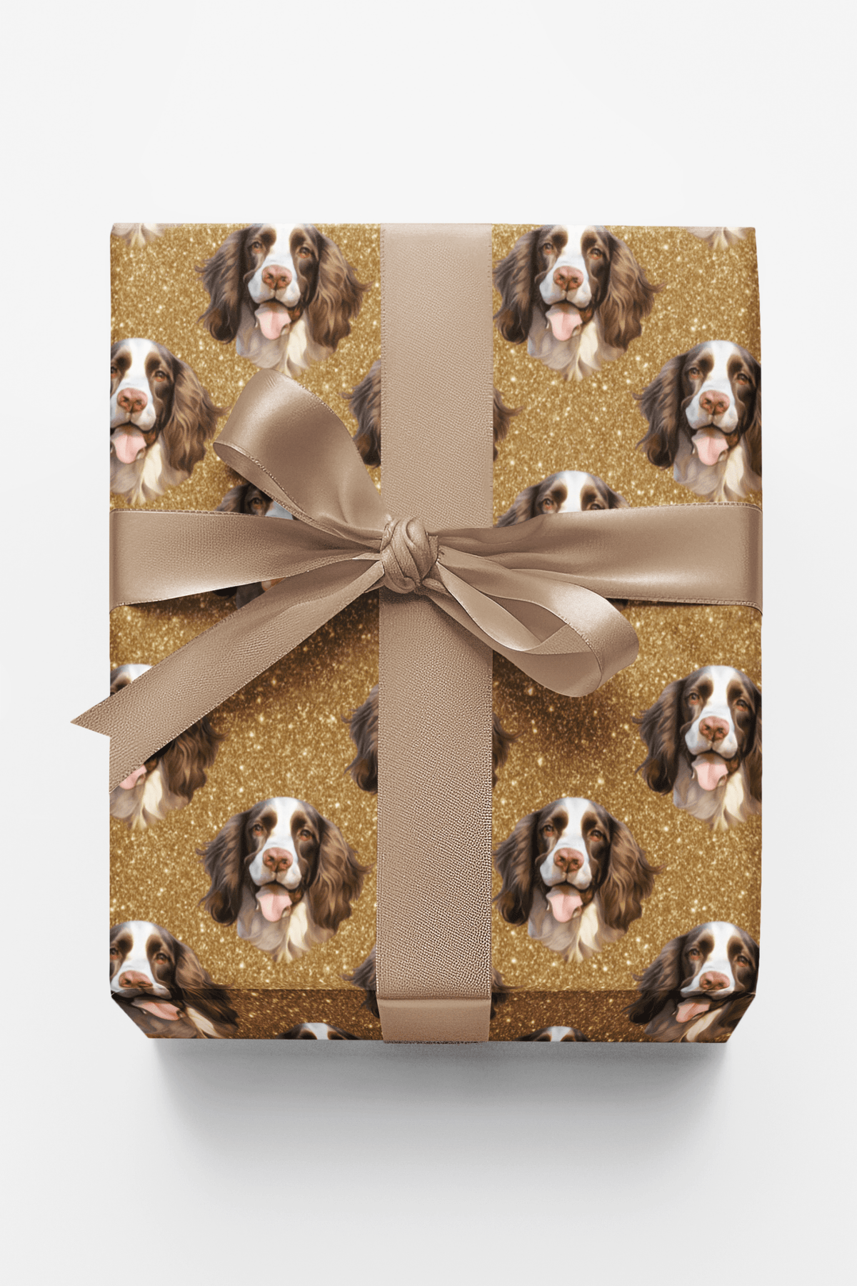 Spaniel Sparkle Plaid - London Penny Gift Wrap
