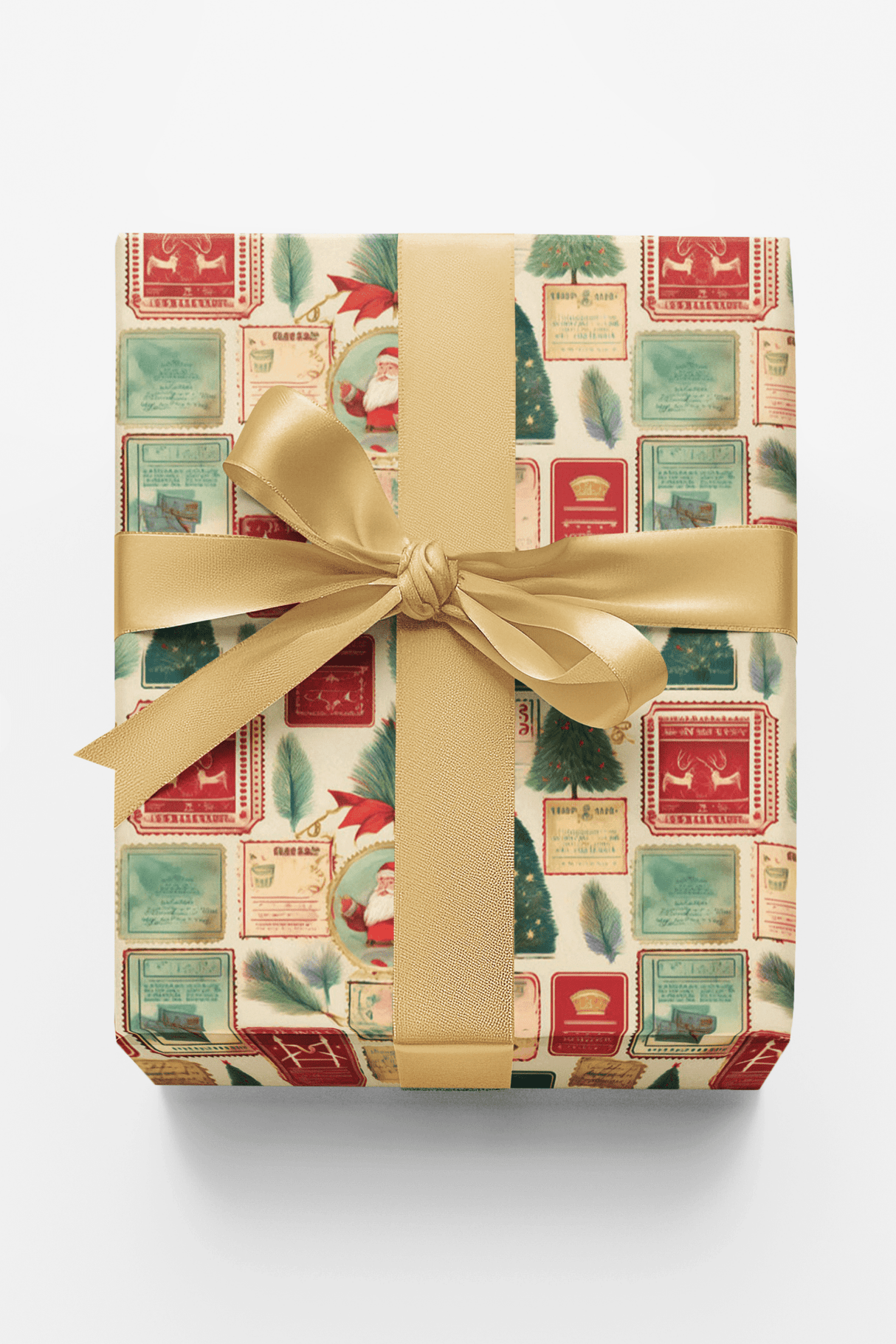 Holiday Stamps - London Penny Gift Wrap