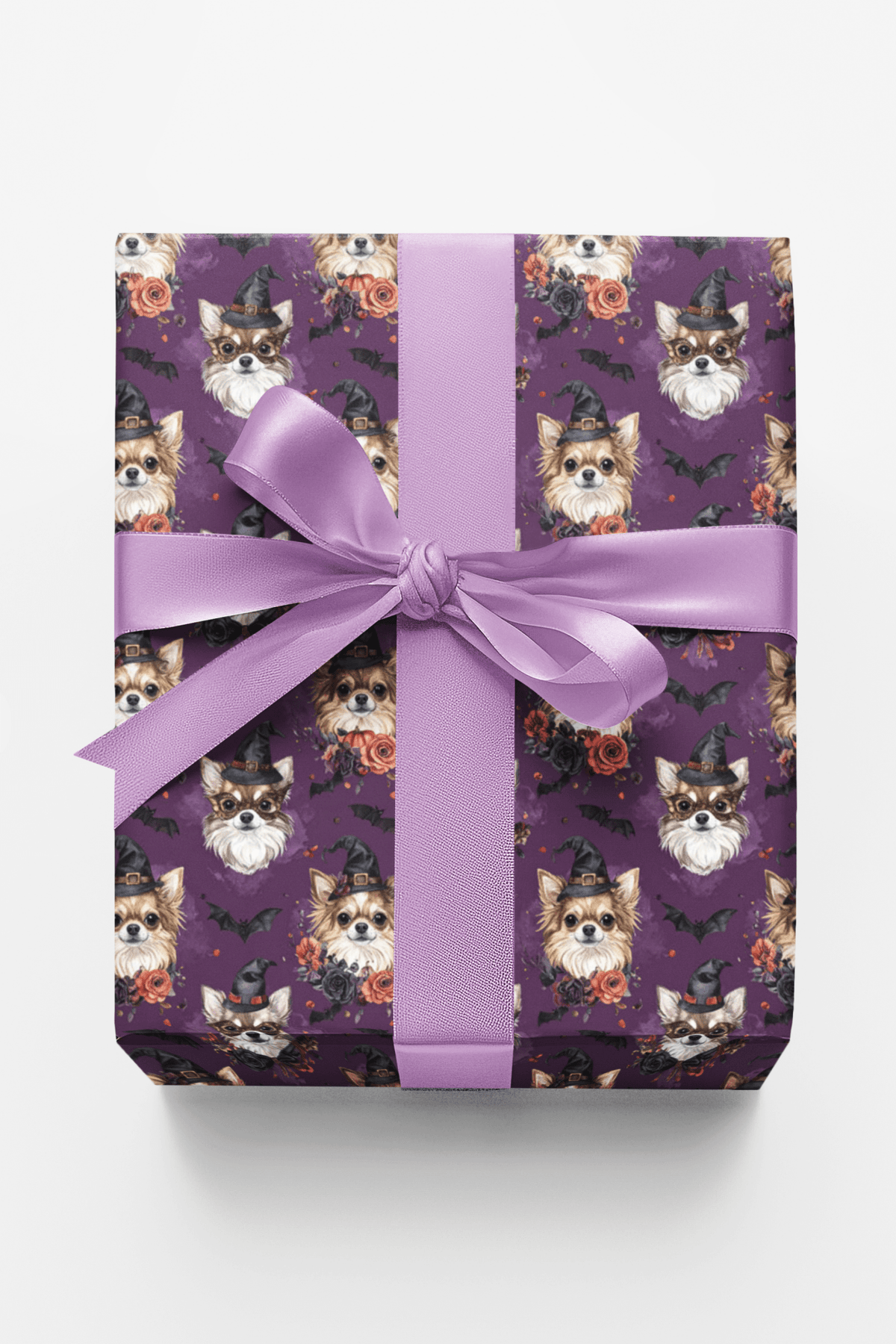 Chihuahua Spooky Party Wrapping Paper - London Penny Gift Wrap
