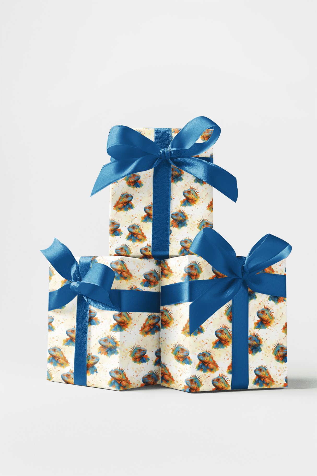 Tropic Bloom Iguana - London Penny Gift Wrap