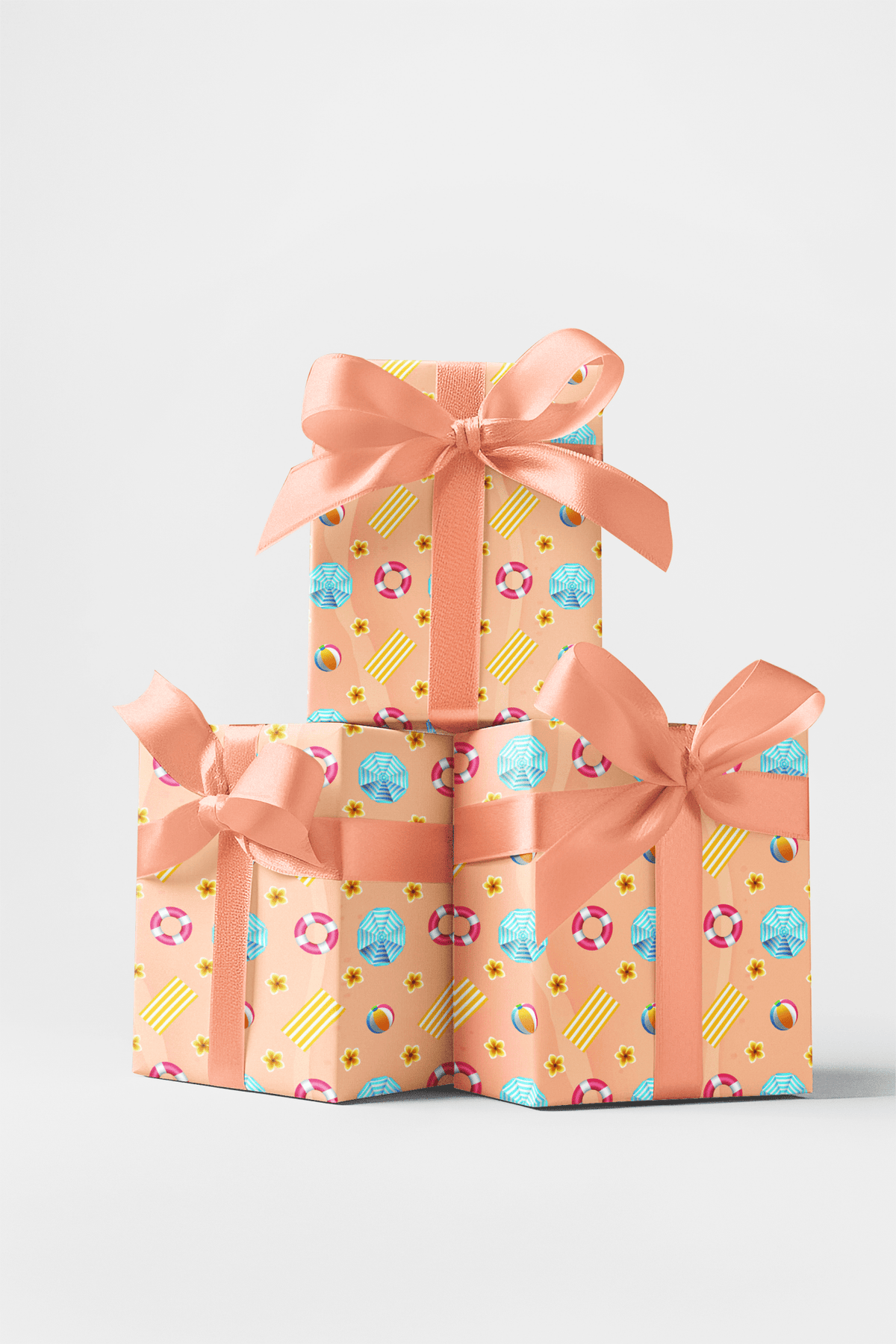 Peachy Beach Day - London Penny Gift Wrap
