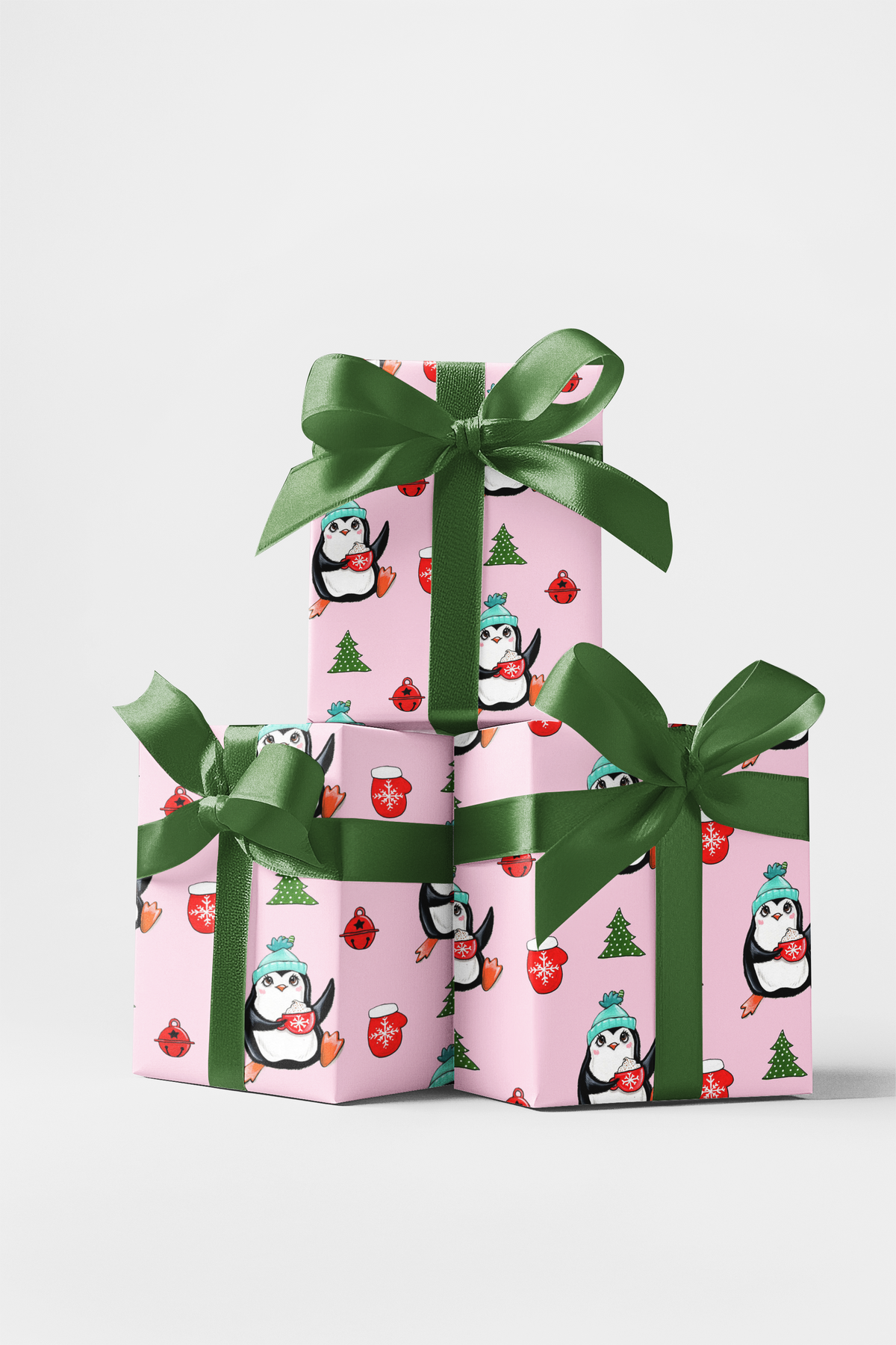 Winter Fun Penguin Wrapping Paper | Michelle Gilsey | Artist Corner