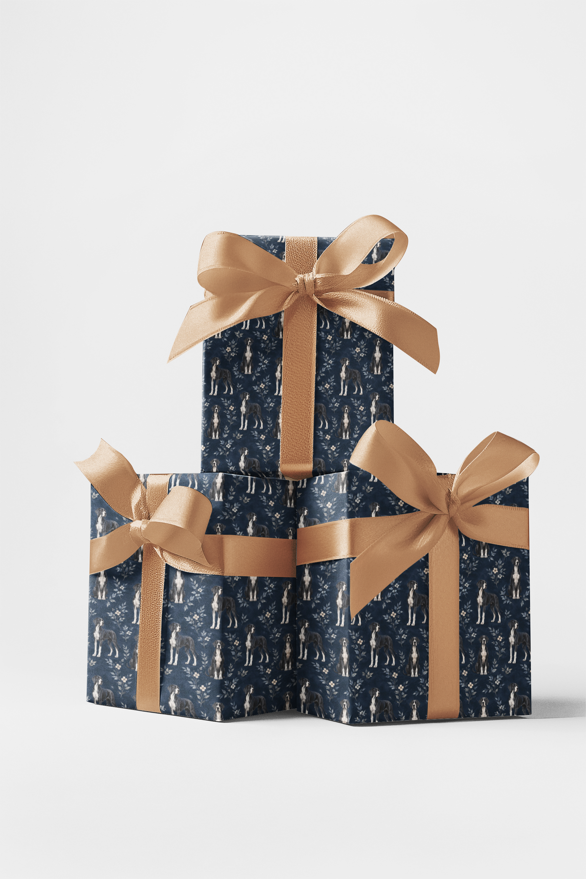 Midnight Botanical Dane Wrapping Paper