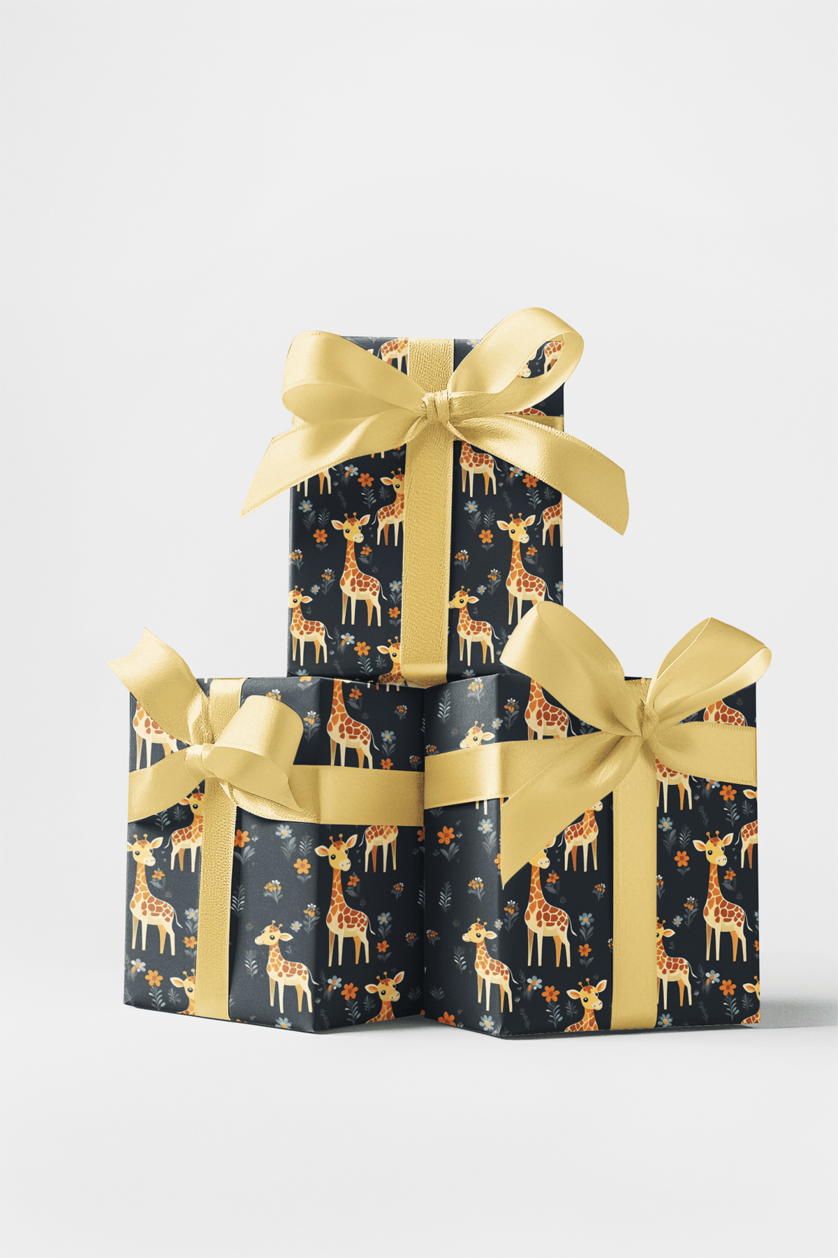Charming Giraffes - London Penny Gift Wrap