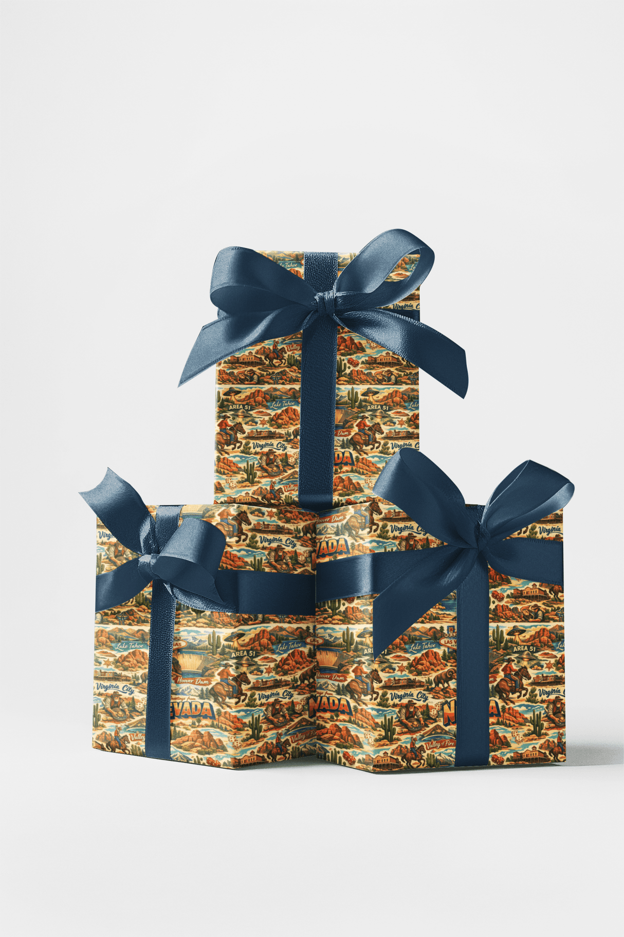 Nevada Postcard Memories - London Penny Gift Wrap