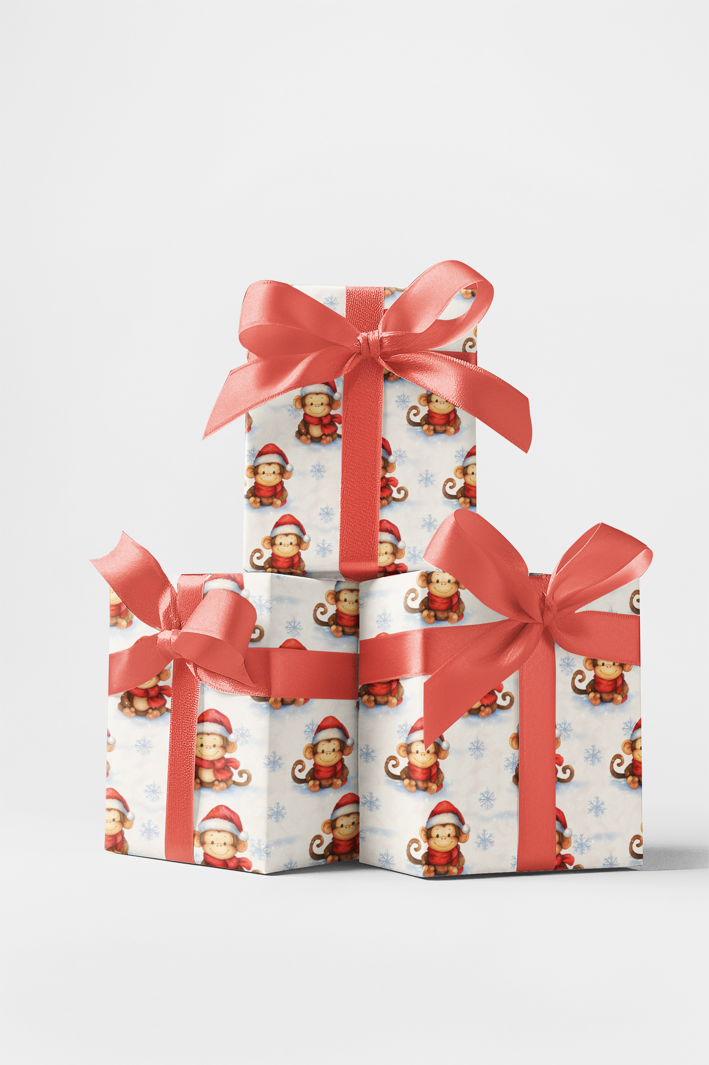 Festive Snowy Monkey