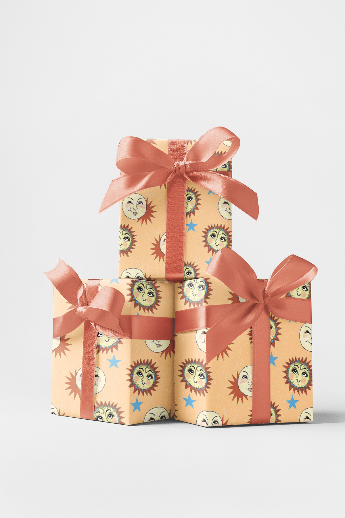 Sun And Moon Fun Wrapping Paper | Michelle Gilsey | Artist Corner