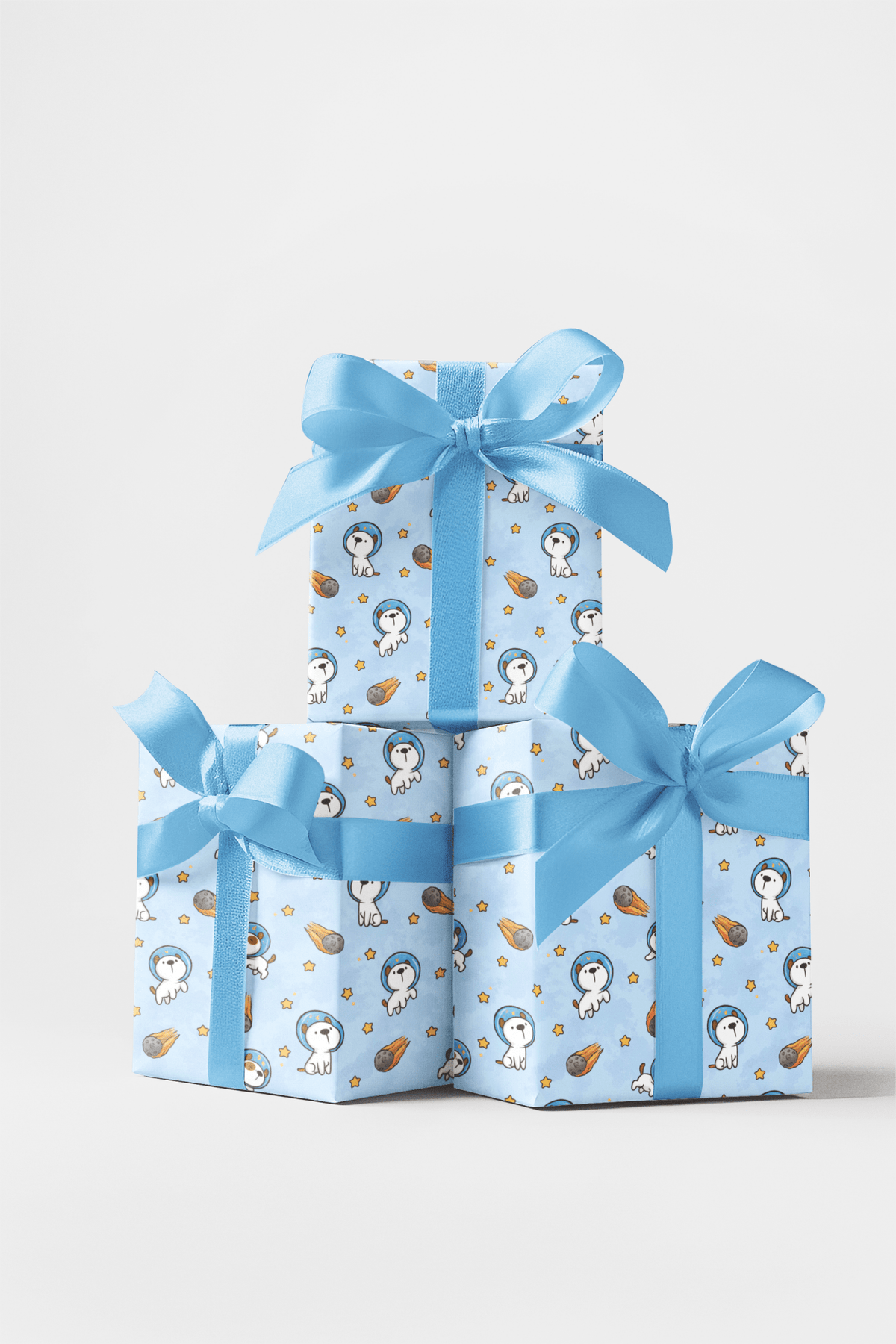 Space Puppy Adventures - London Penny Gift Wrap