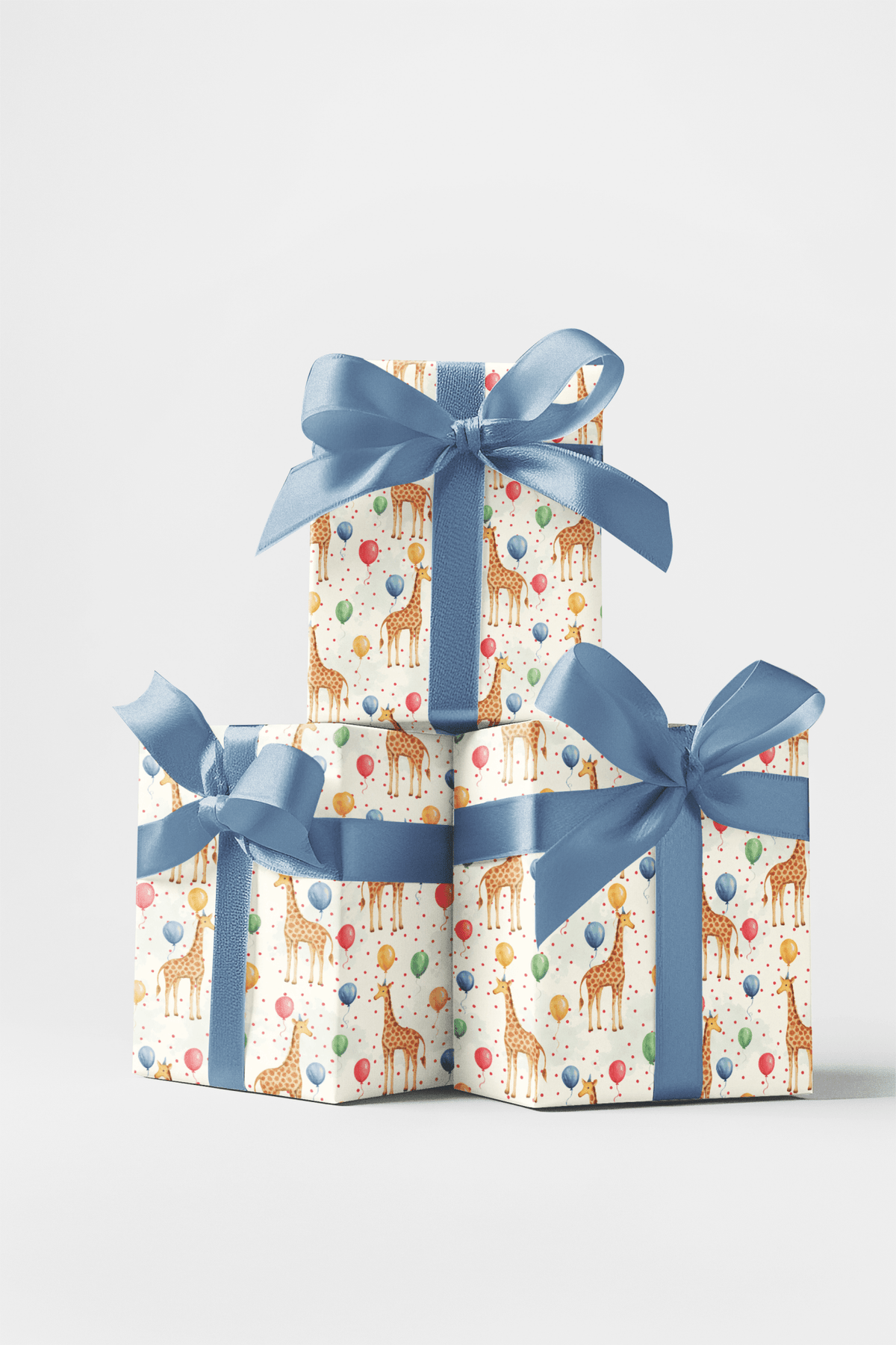 Giraffe Balloon Bash - London Penny Gift Wrap