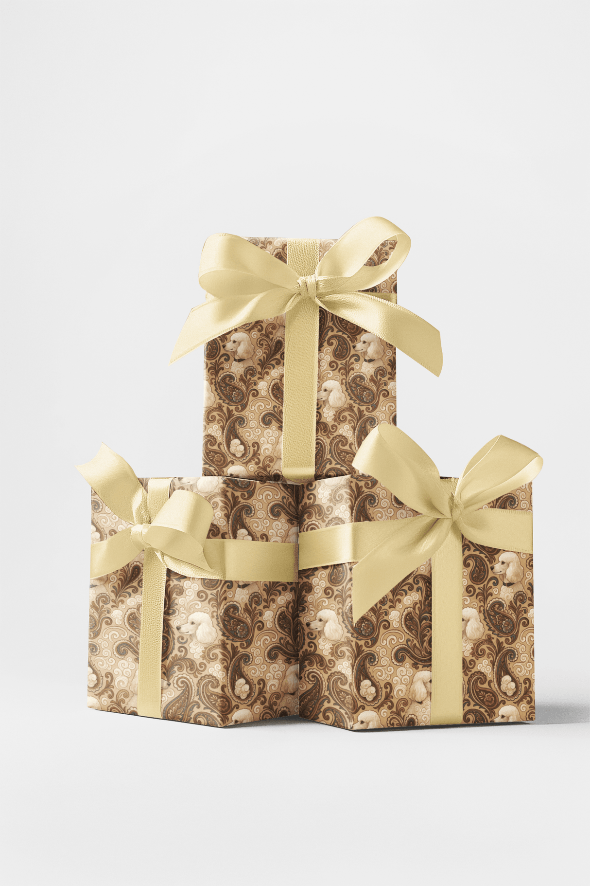 Poodle Paisley - London Penny Gift Wrap