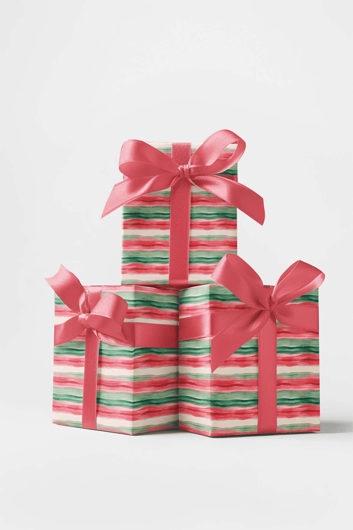 Whispering Winter Stripes - London Penny Gift Wrap