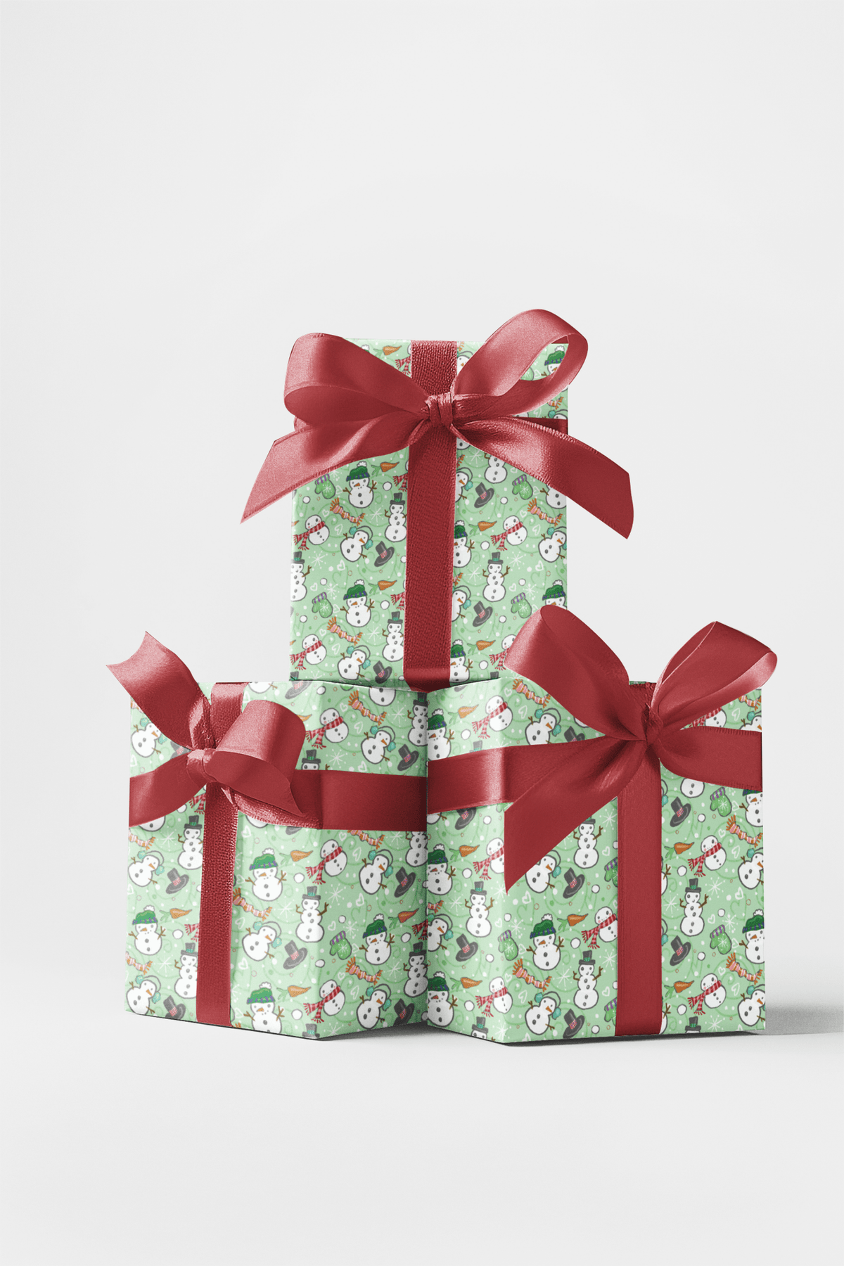Snowmen Plentiful Wrapping Paper | Michelle Gilsey | Artist Corner - London Penny Gift Wrap