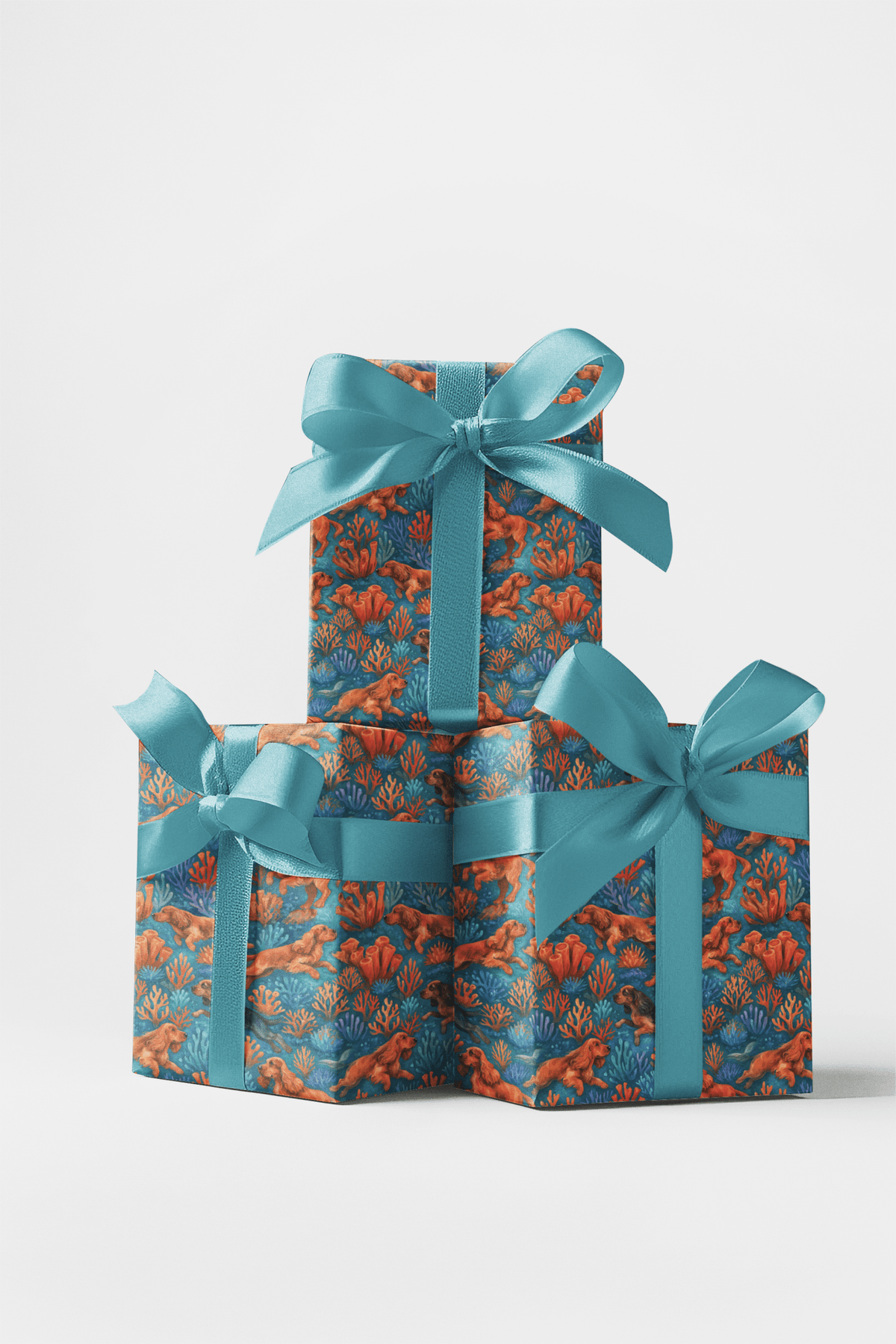 Cocker Coral Reef - London Penny Gift Wrap