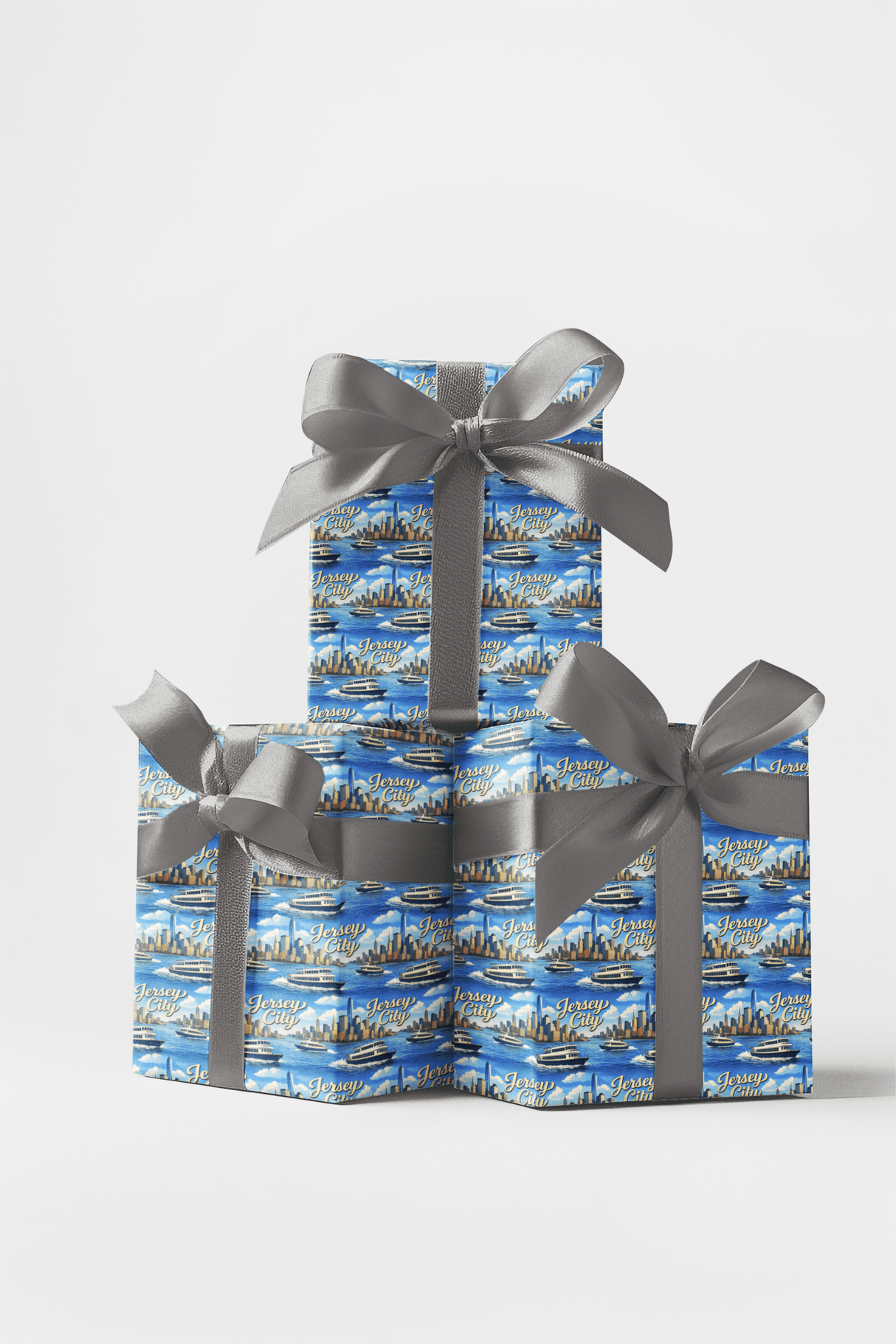 Jersey City Harbor Lights - London Penny Gift Wrap