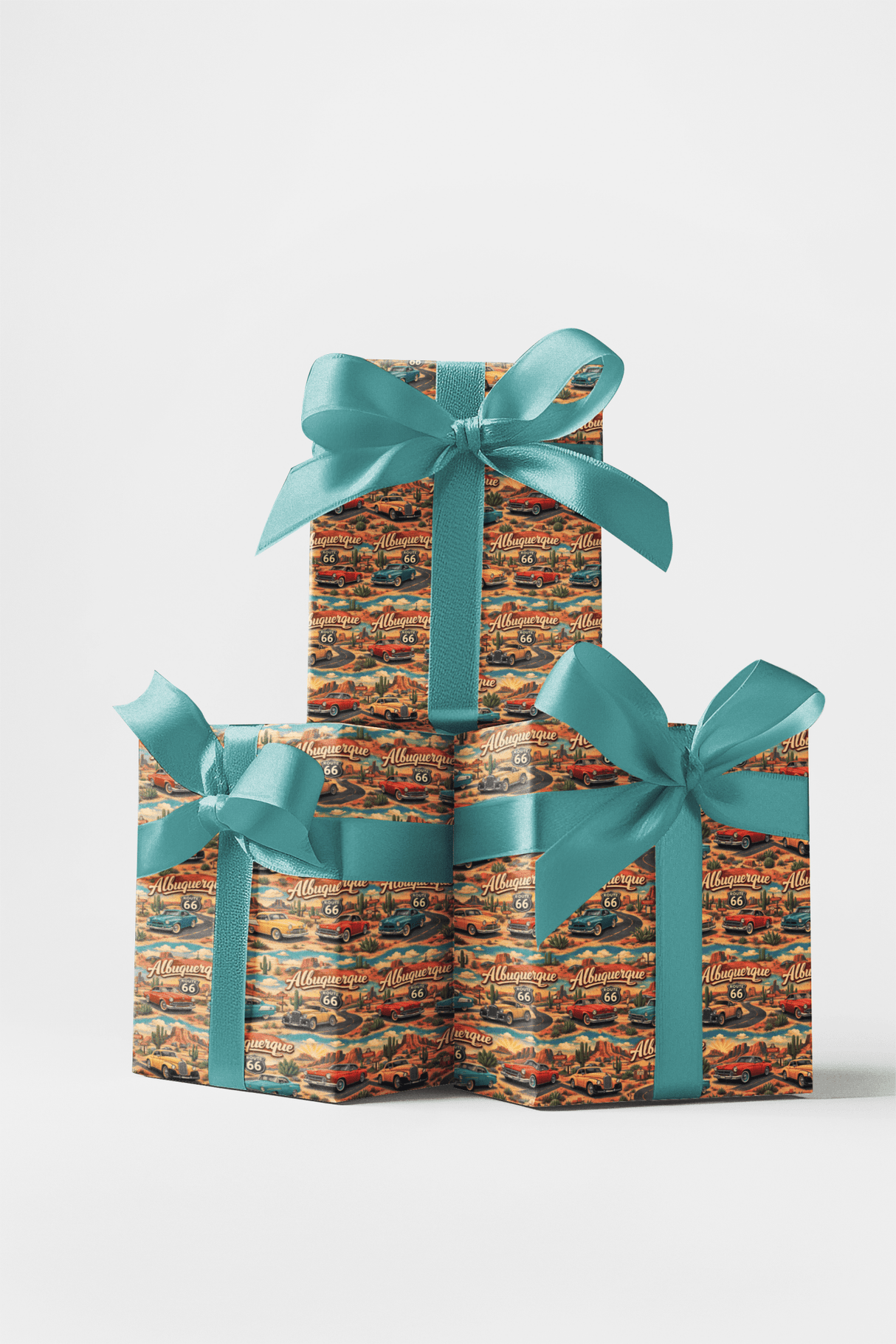 Albuquerque Old Route 66 - London Penny Gift Wrap