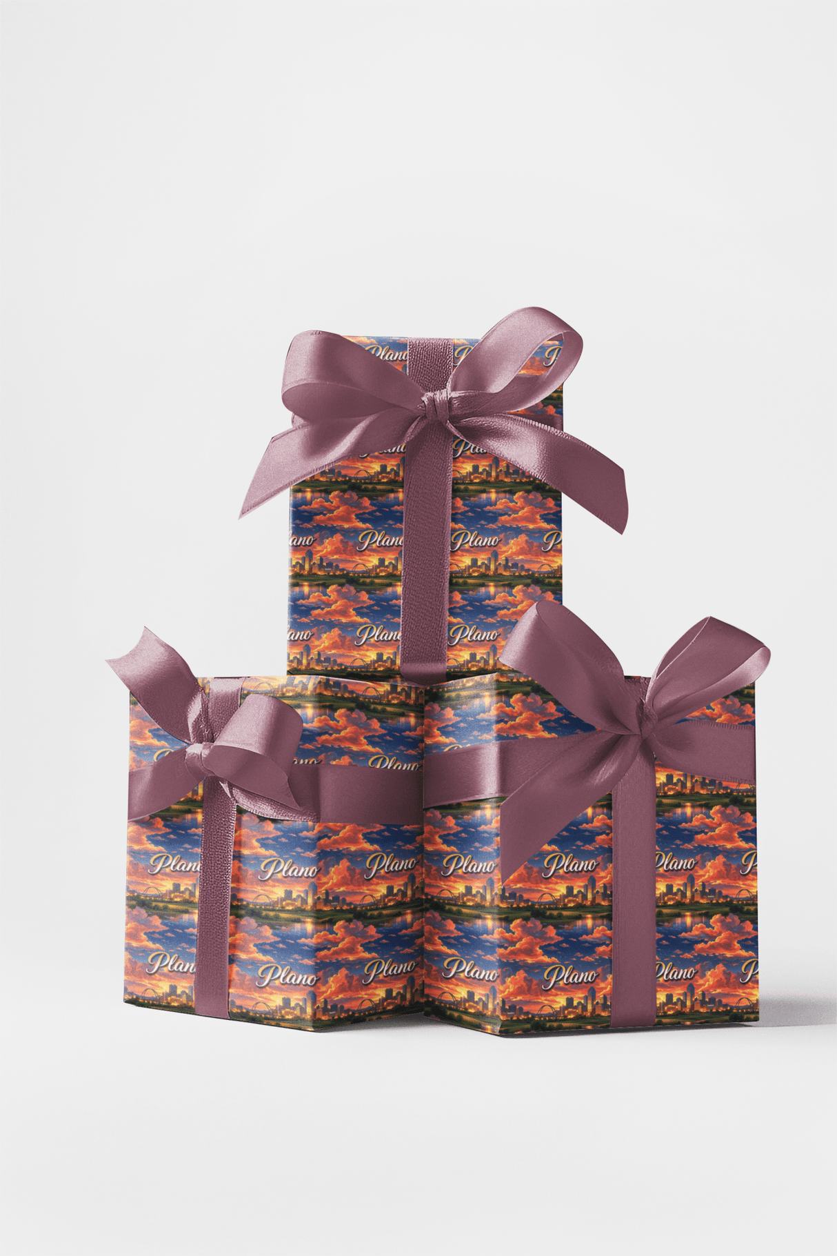 Plano Texas Twilight - London Penny Gift Wrap