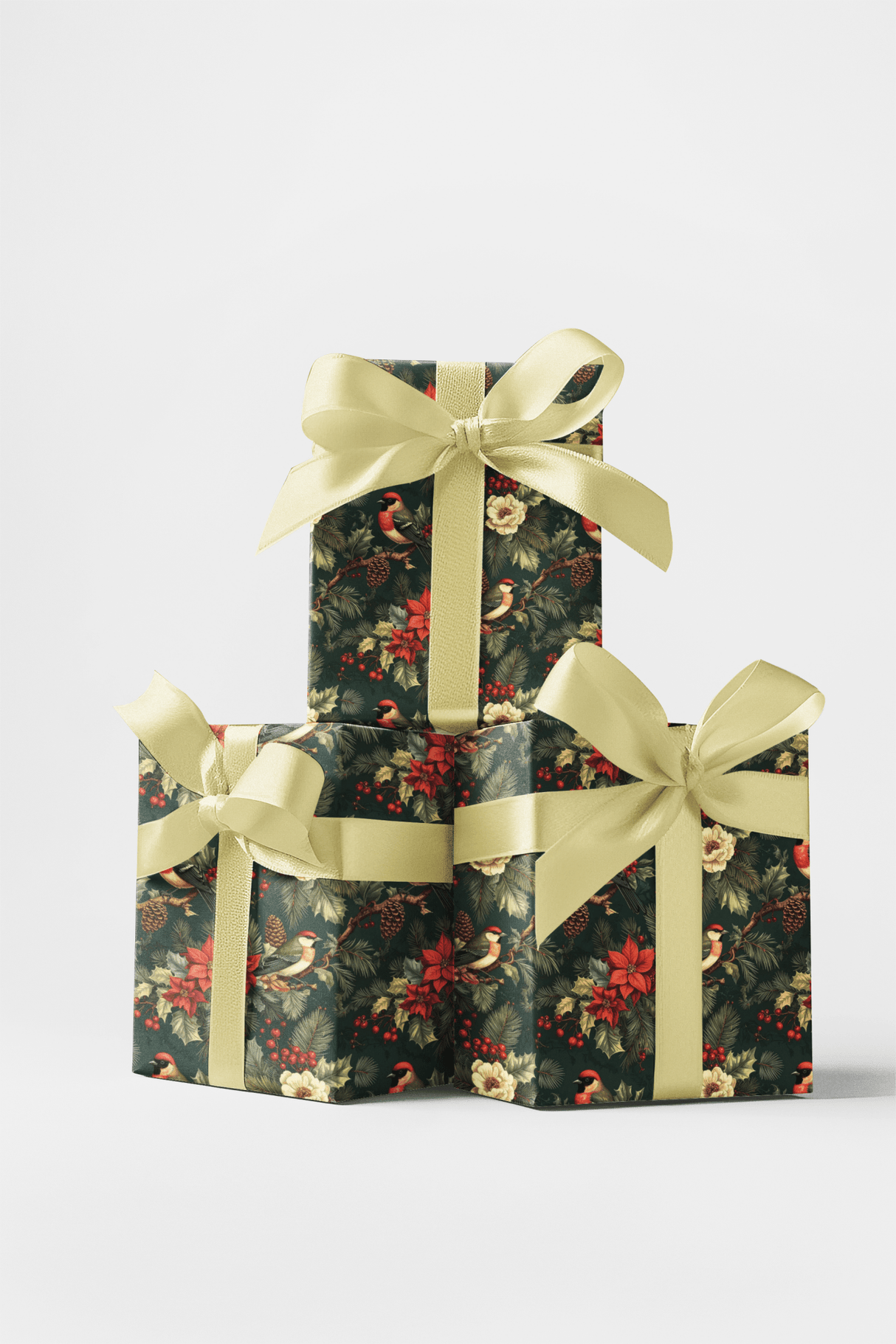 LIMITED TIME | Victorian Holiday Aviary Wrapping Paper - London Penny Gift Wrap