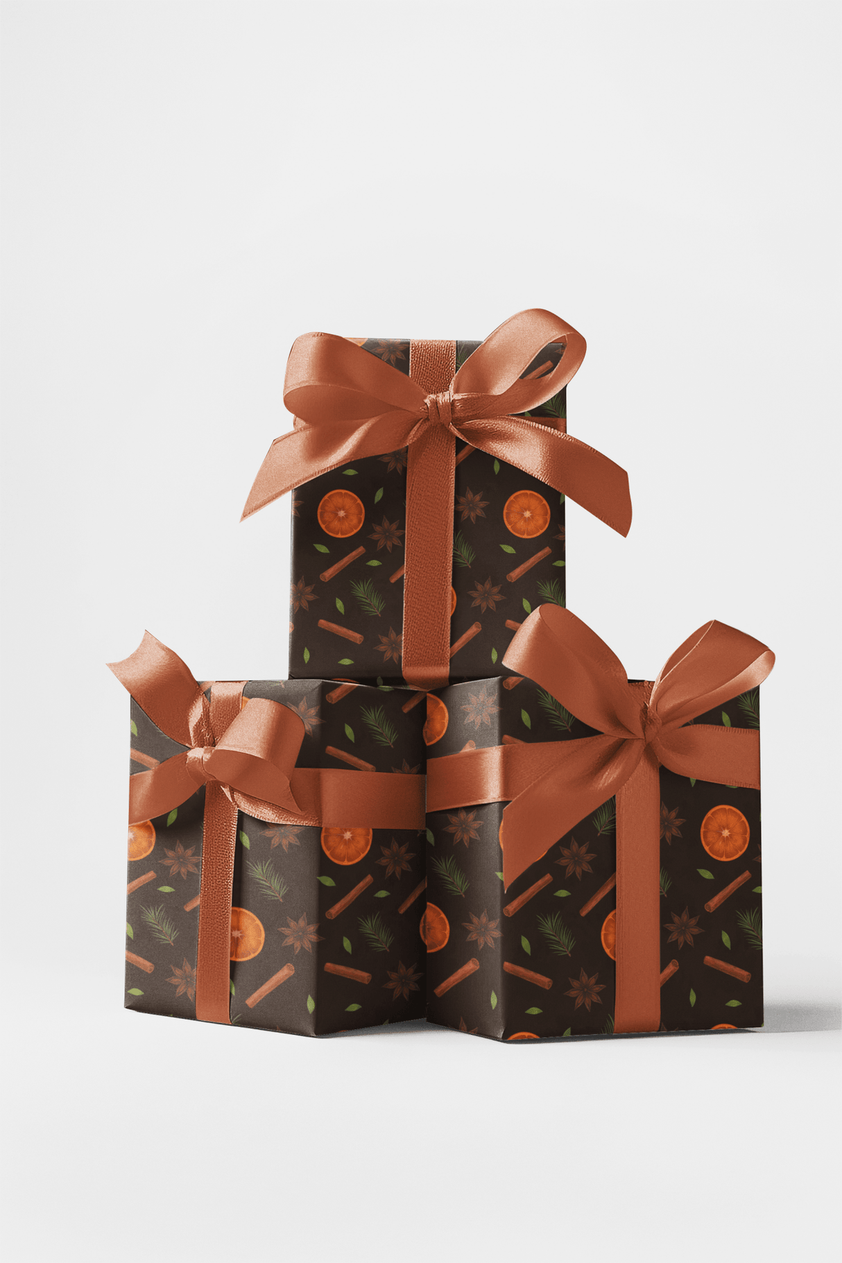 Cinnamon Spice Pattern - London Penny Gift Wrap