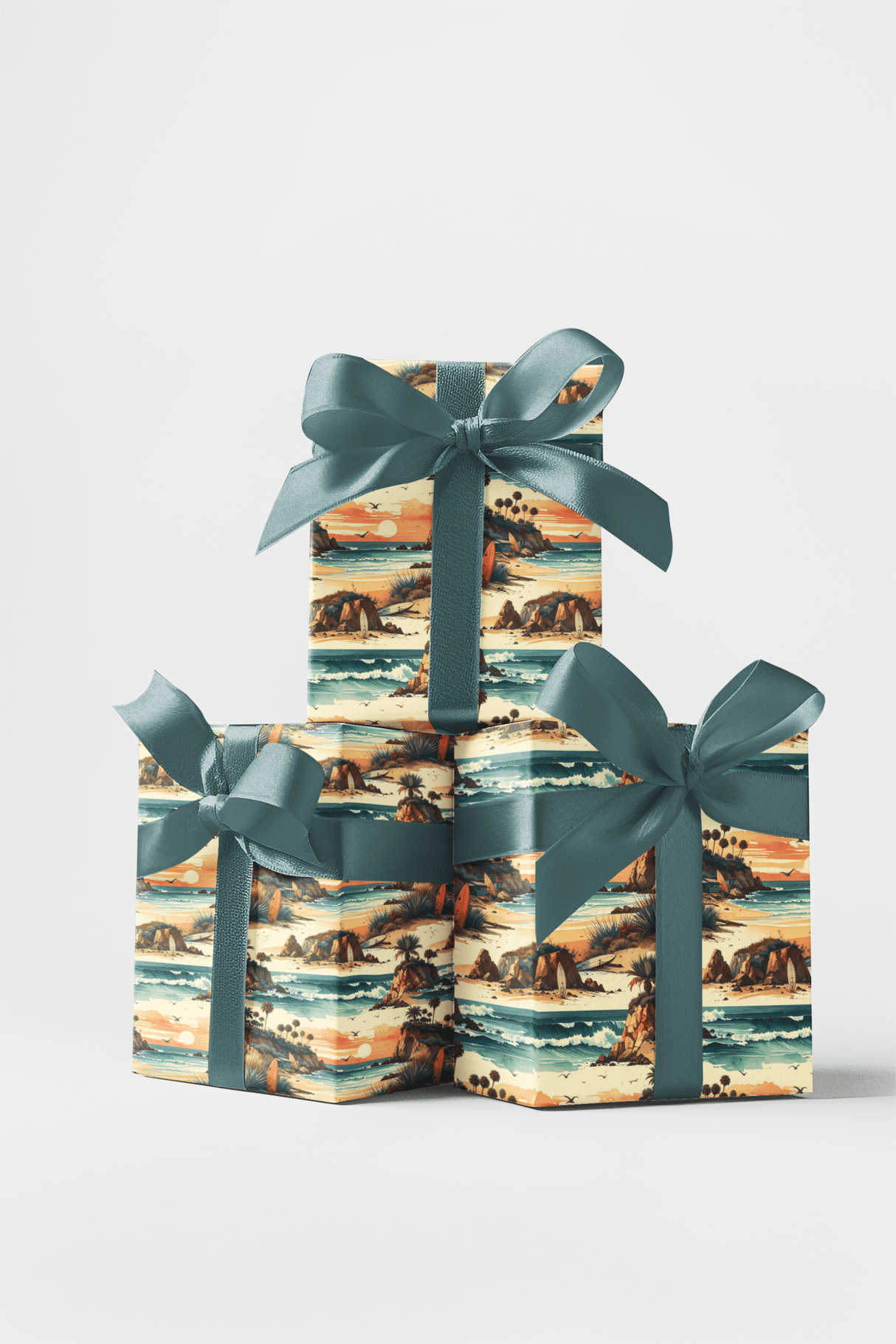 Vintage Surf Escape Wrapping Paper - London Penny Gift Wrap