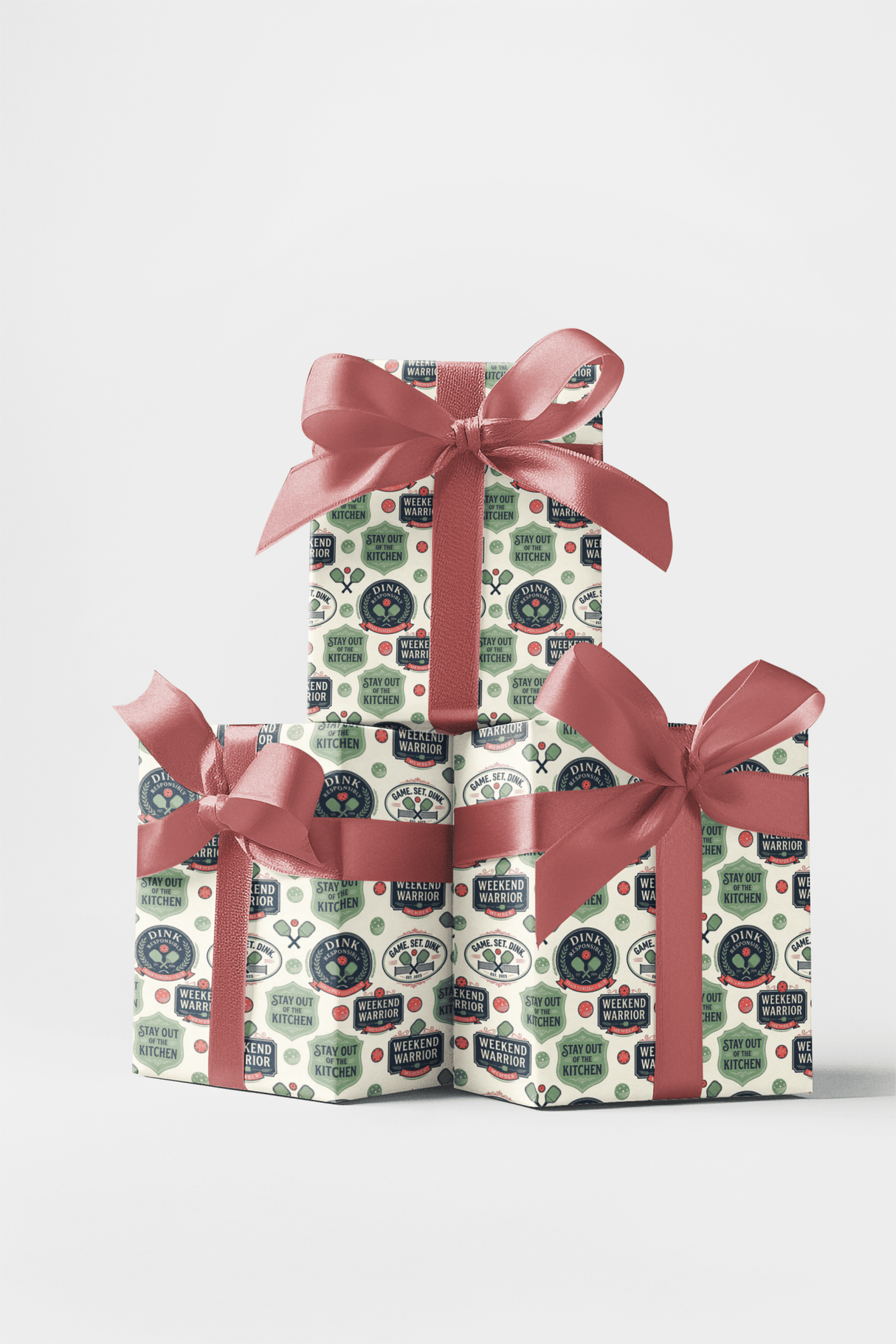 The Pickleball Social Club Wrapping Paper - London Penny Gift Wrap