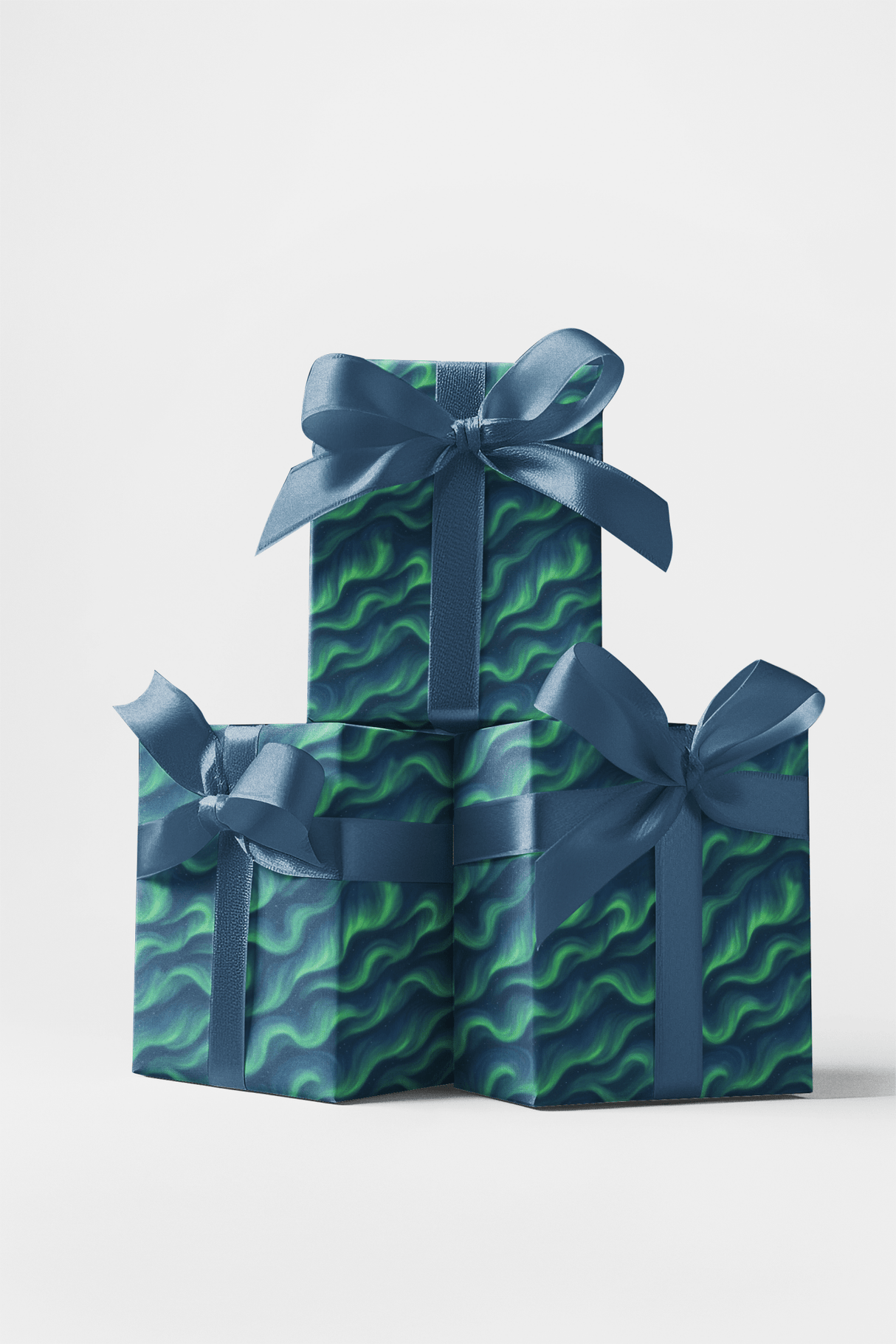 Northern Lights Waves - London Penny Gift Wrap